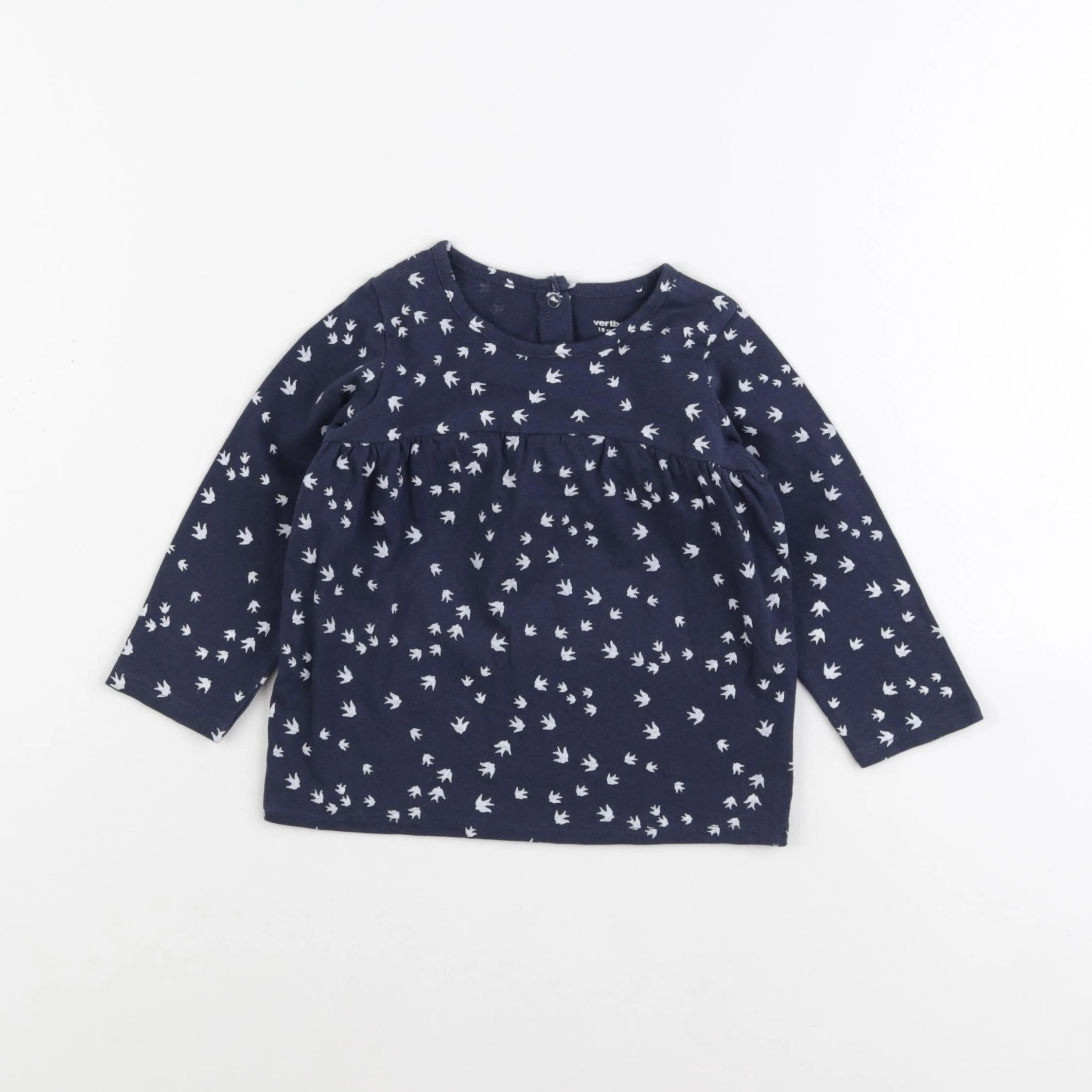 Vertbaudet - tee-shirt bleu - 18 mois