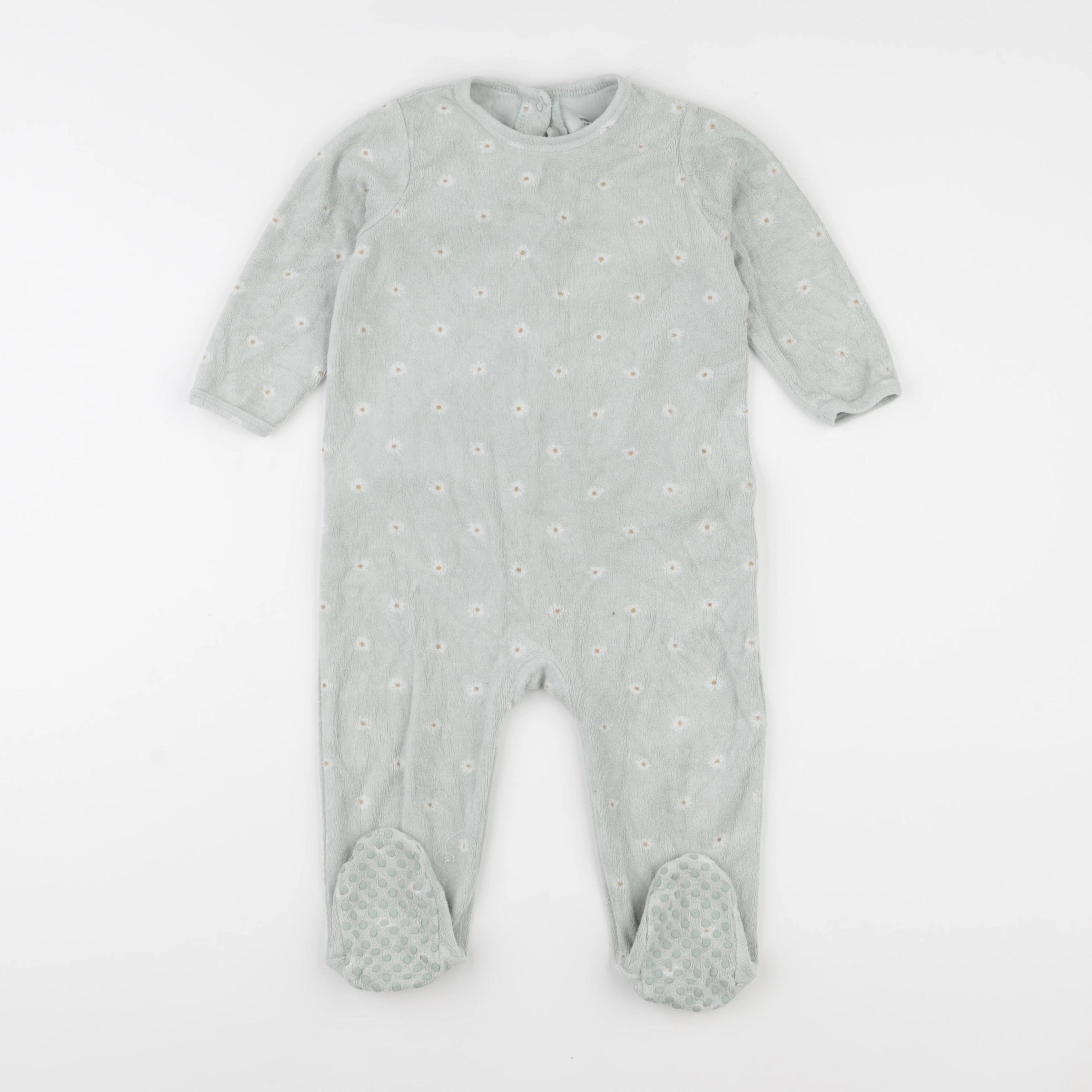 Vertbaudet - pyjama velours bleu - 18 mois