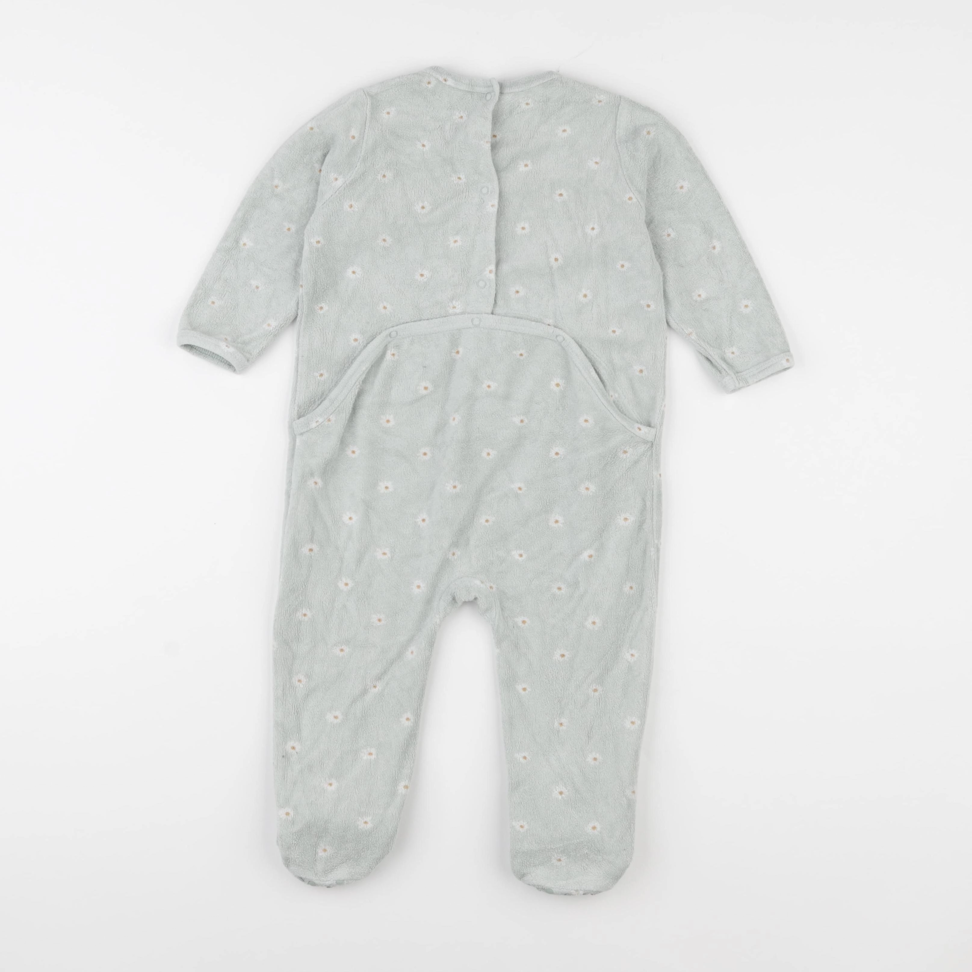 Vertbaudet - pyjama velours bleu - 18 mois