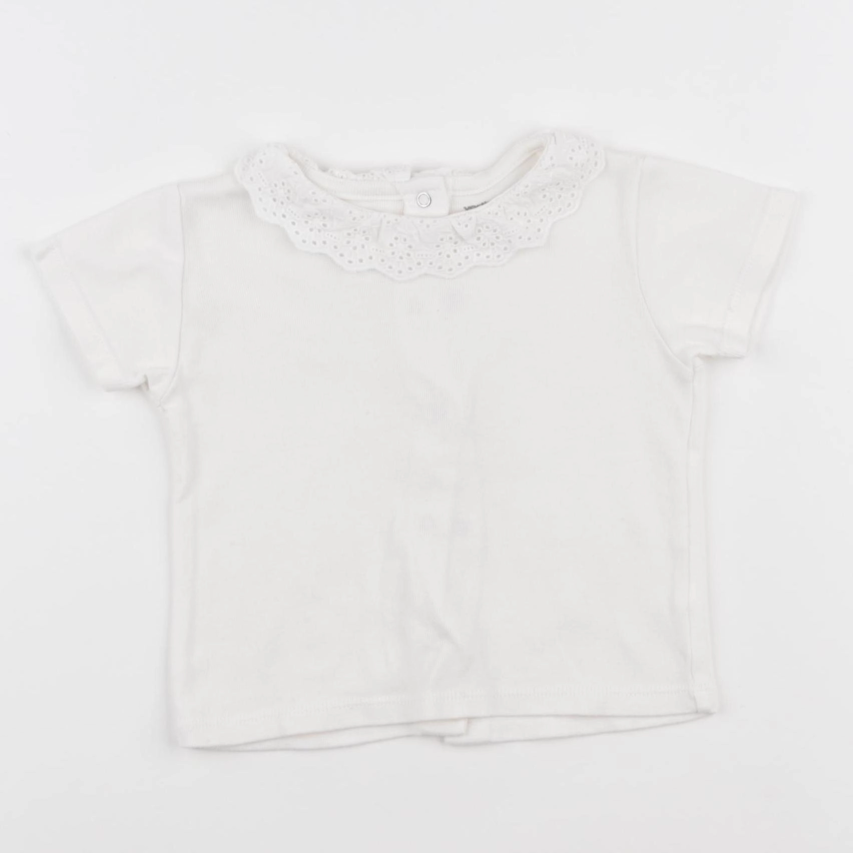 Vertbaudet - tee-shirt beige - 12 mois