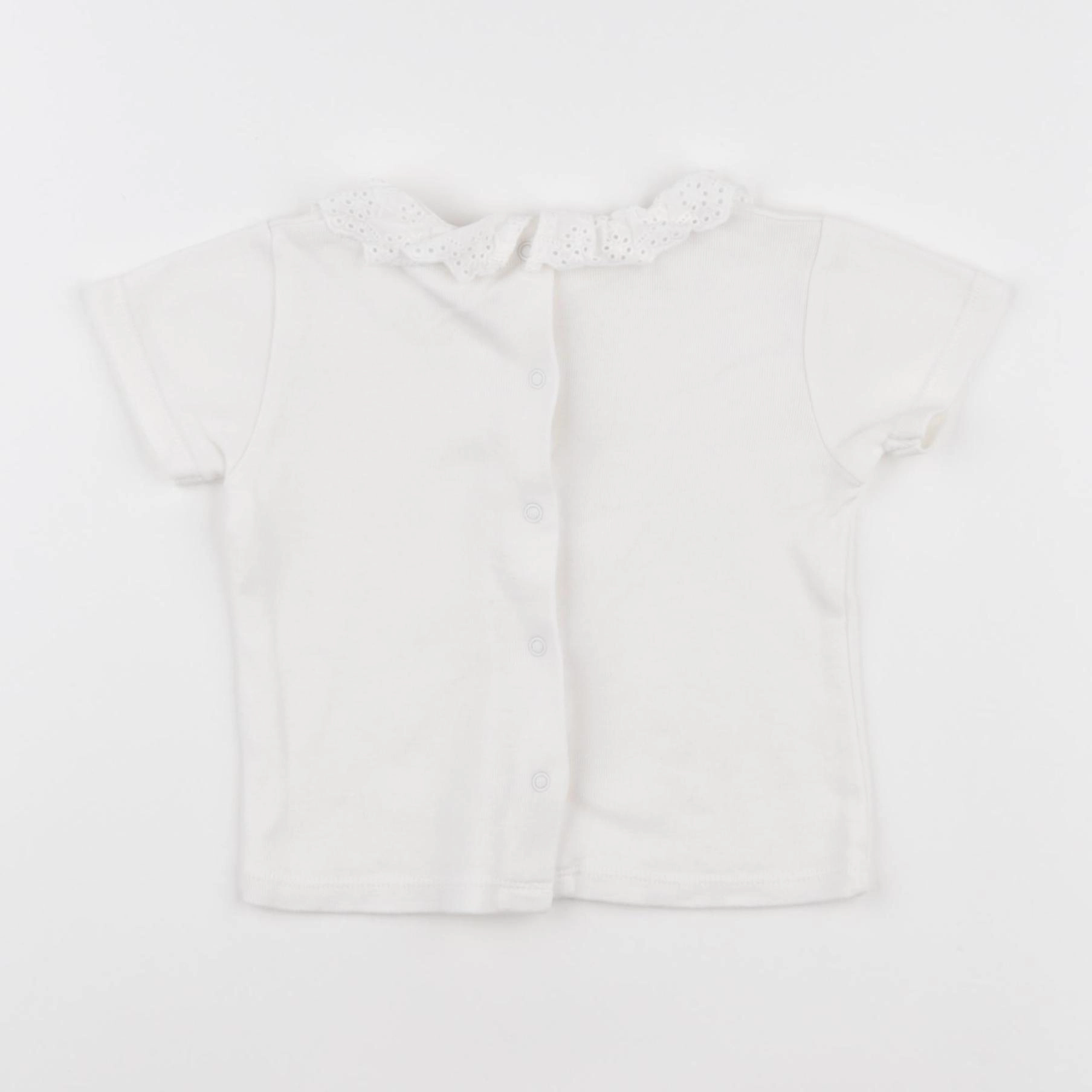 Vertbaudet - tee-shirt beige - 12 mois