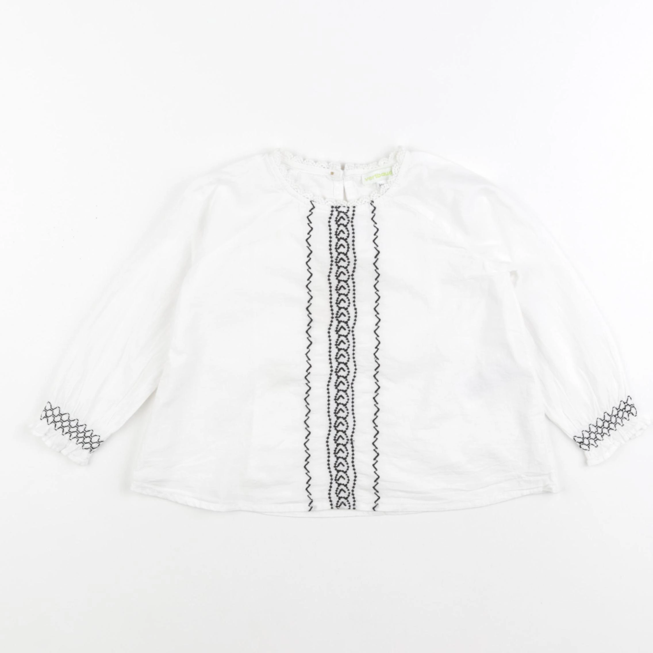 Vertbaudet - blouse blanc - 3 ans