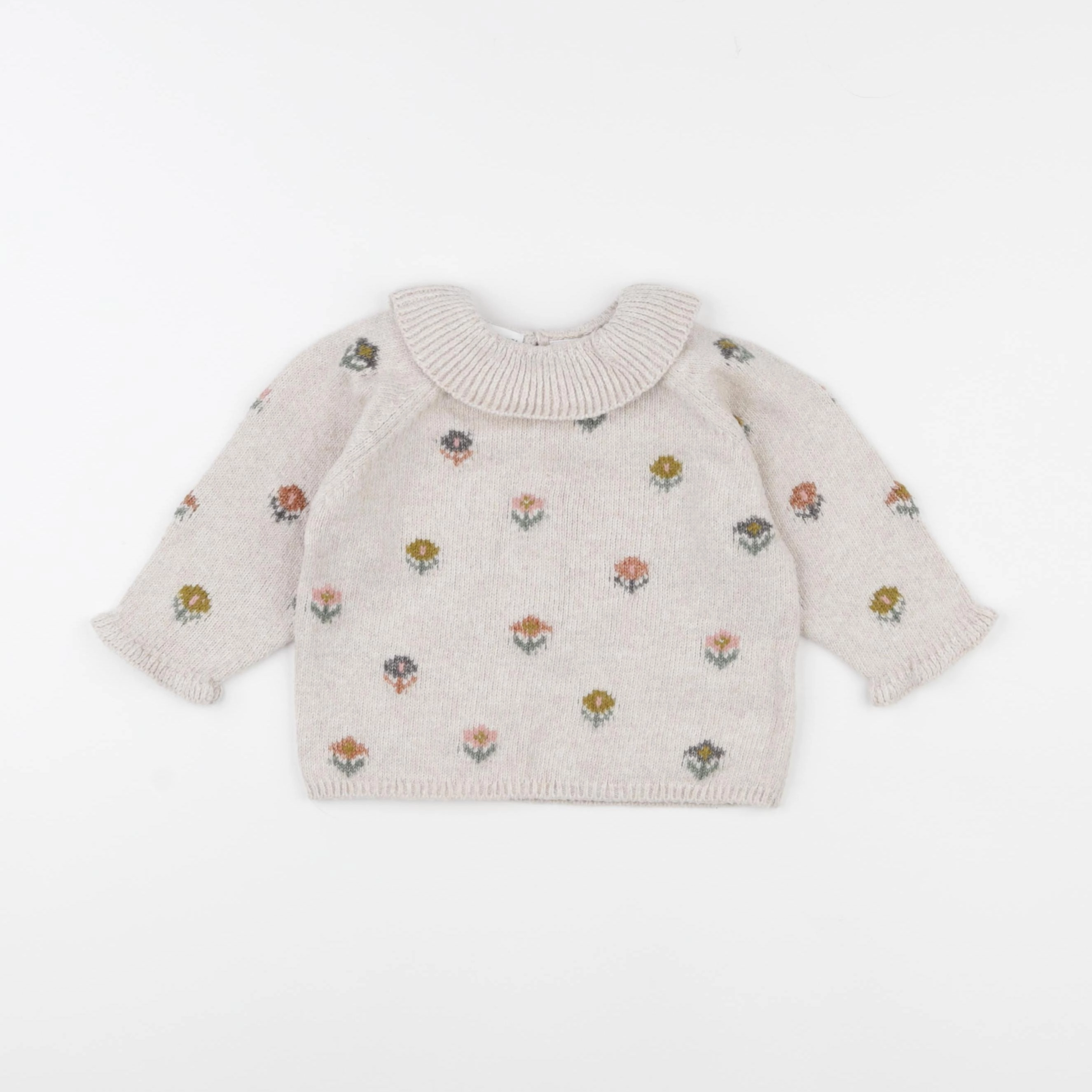 Zara - pull beige - 6/9 mois
