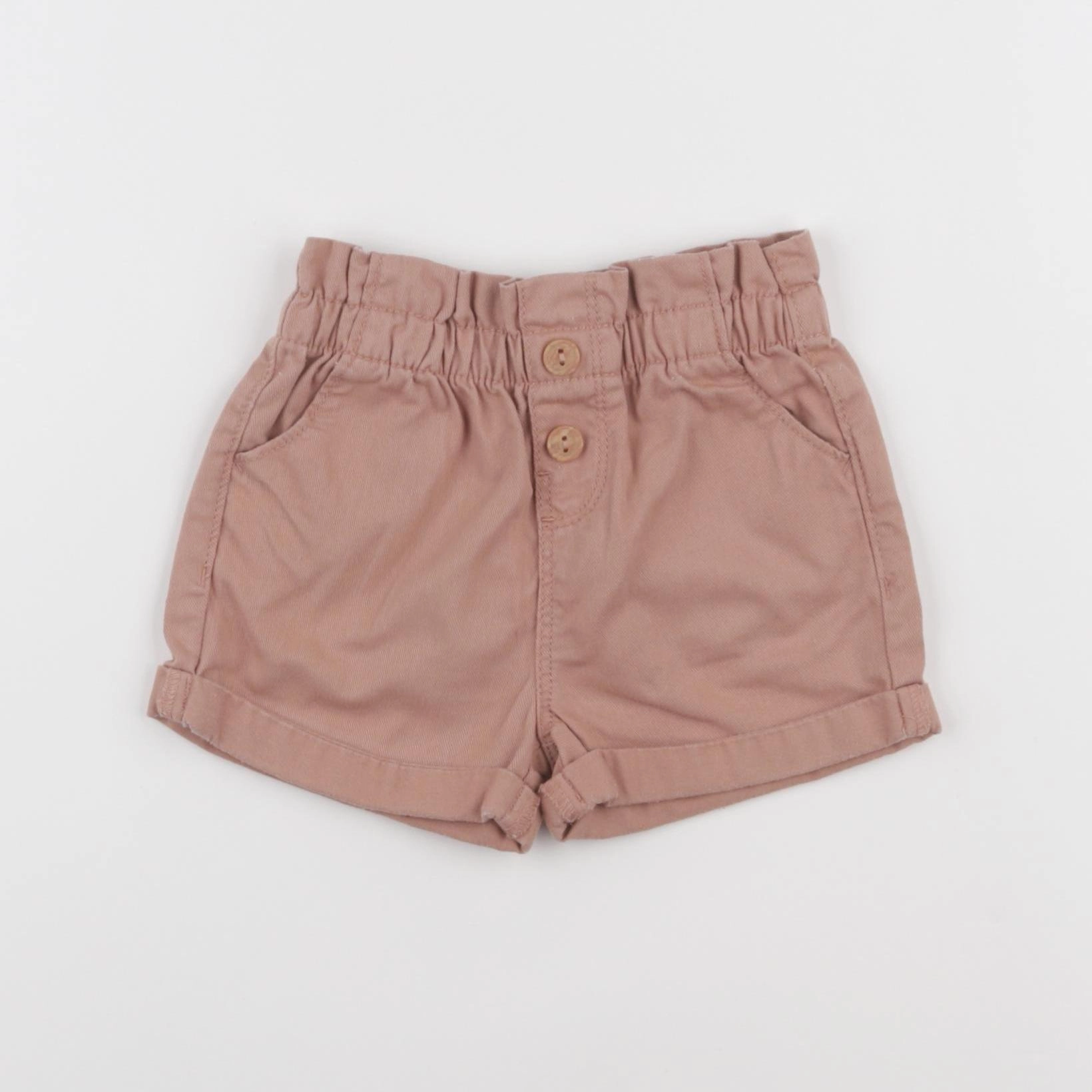 Vertbaudet - short marron - 12 mois