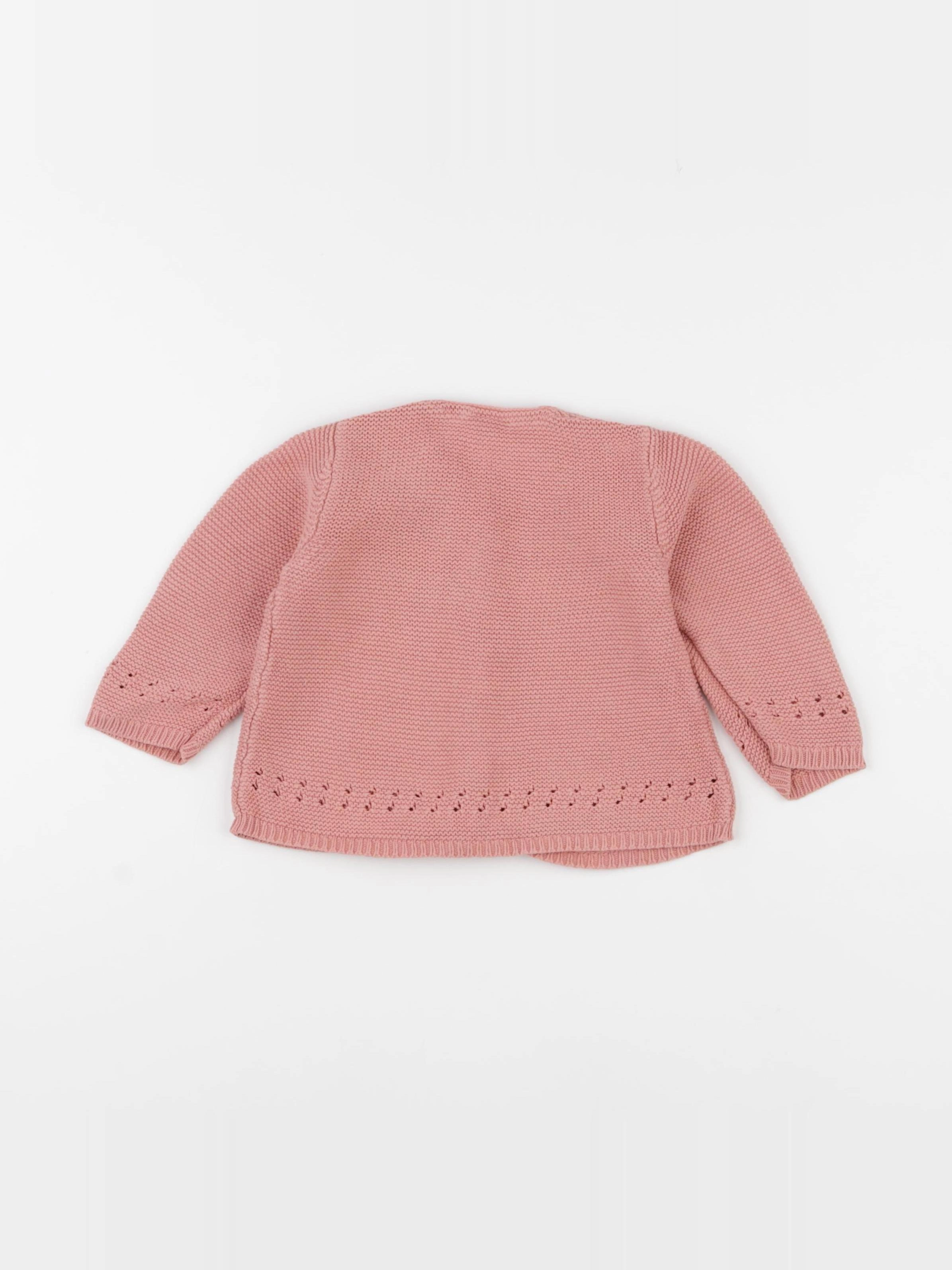 Tape à l'oeil - gilet rose - 12 mois