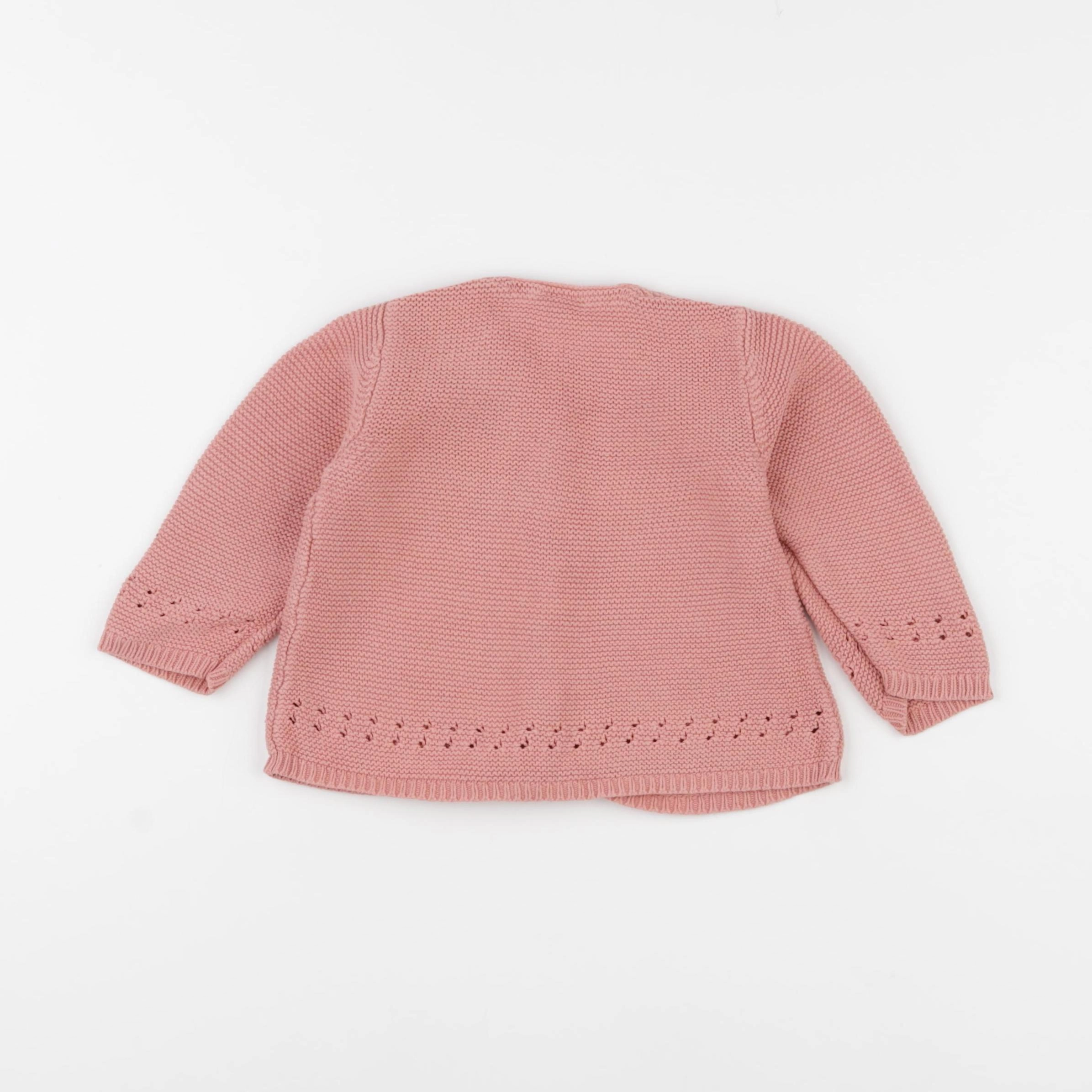 Tape à l'oeil - gilet rose - 12 mois