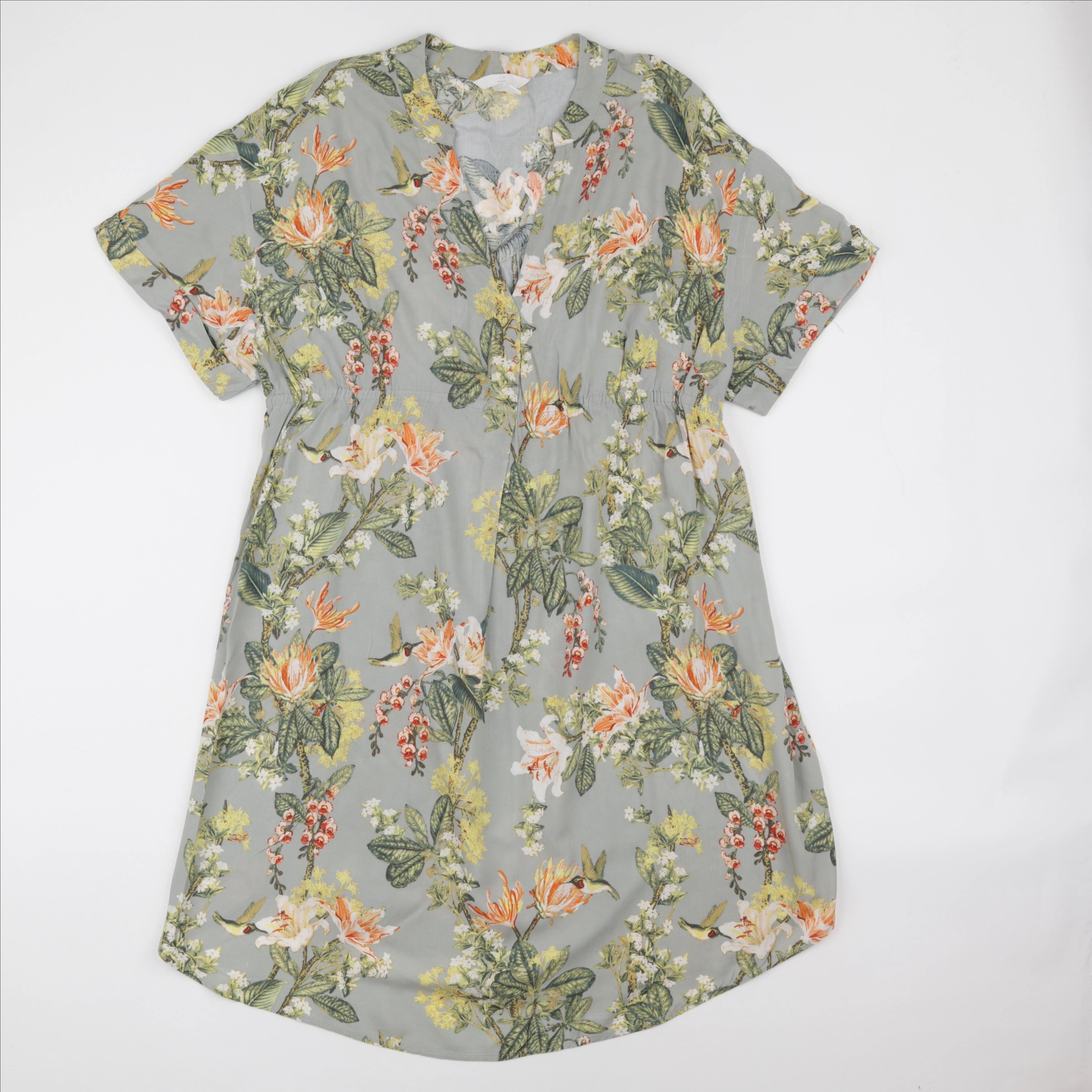 H&M - robe grossesse vert - m