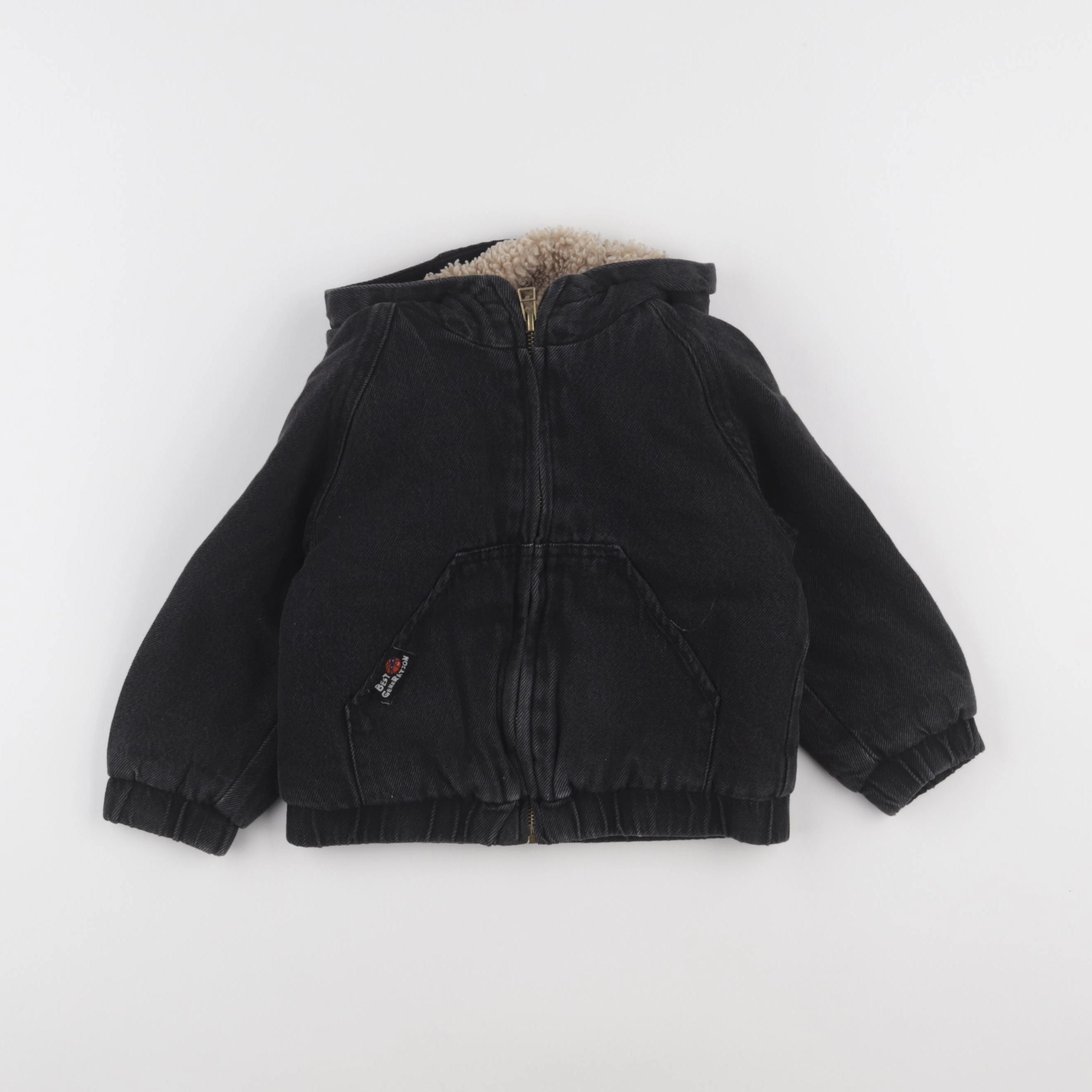 Zara - veste doublé gris - 18/24 mois