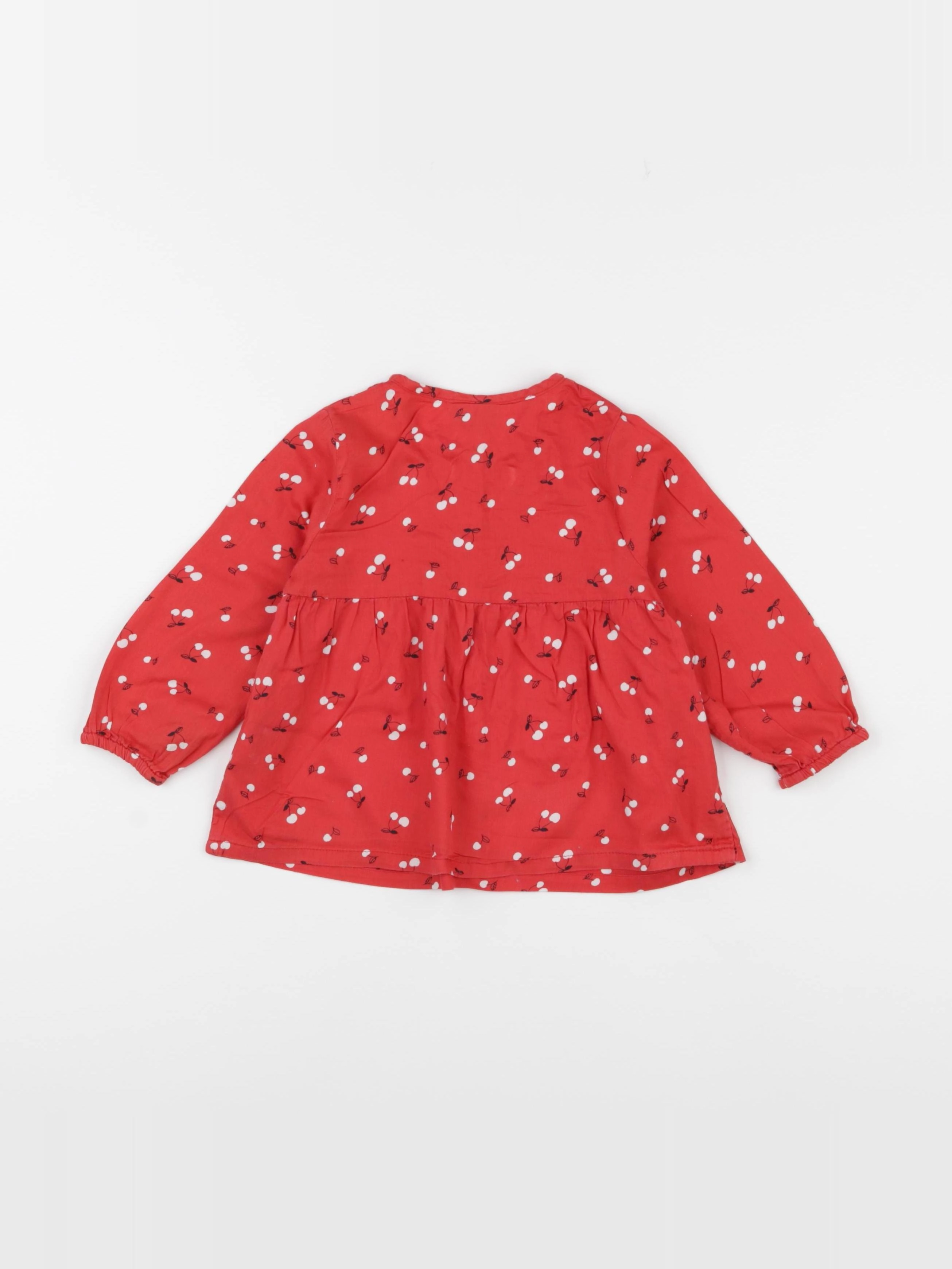 Tape à l'oeil - blouse rouge - 18 mois