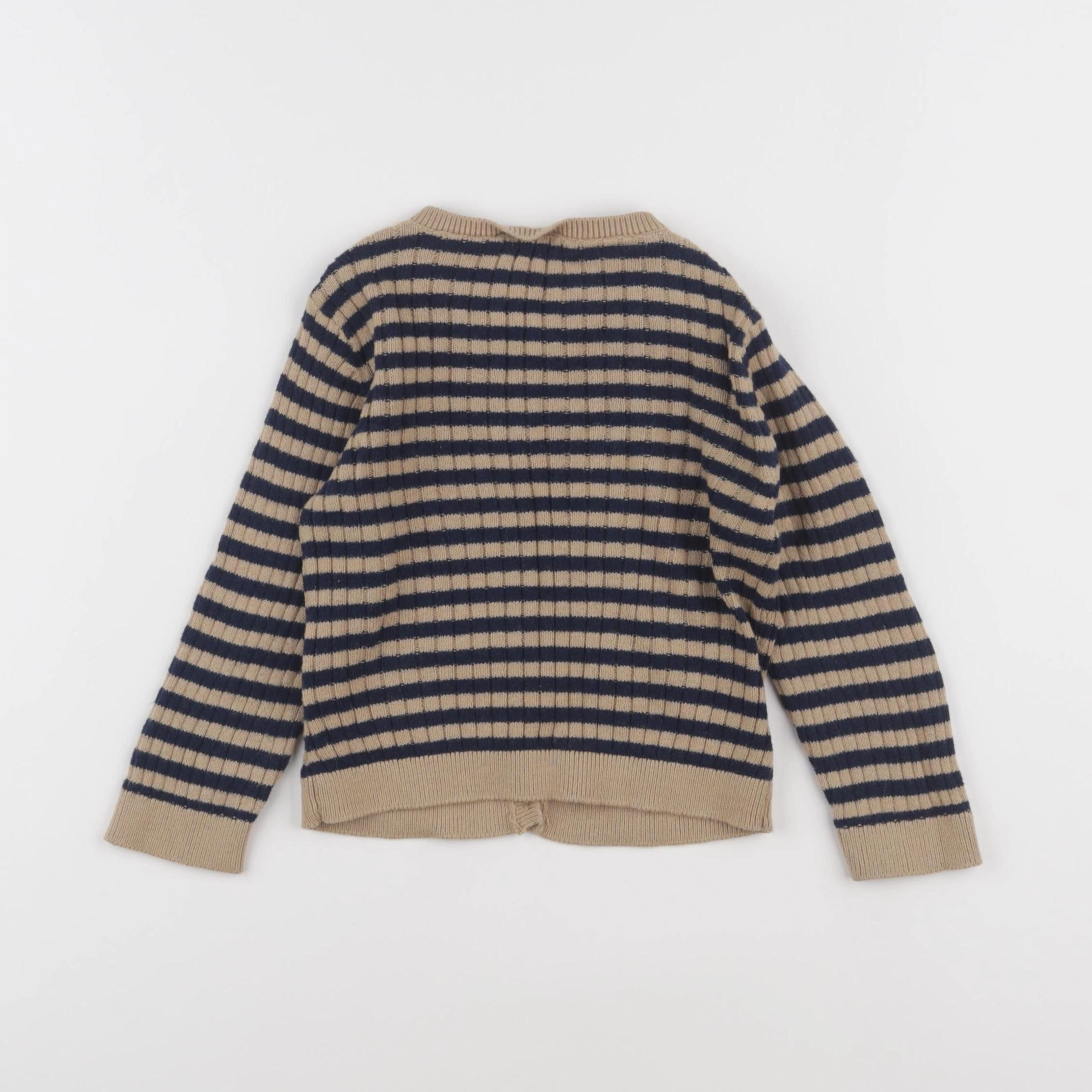 Boutchou - gilet bleu, marron - 18 mois