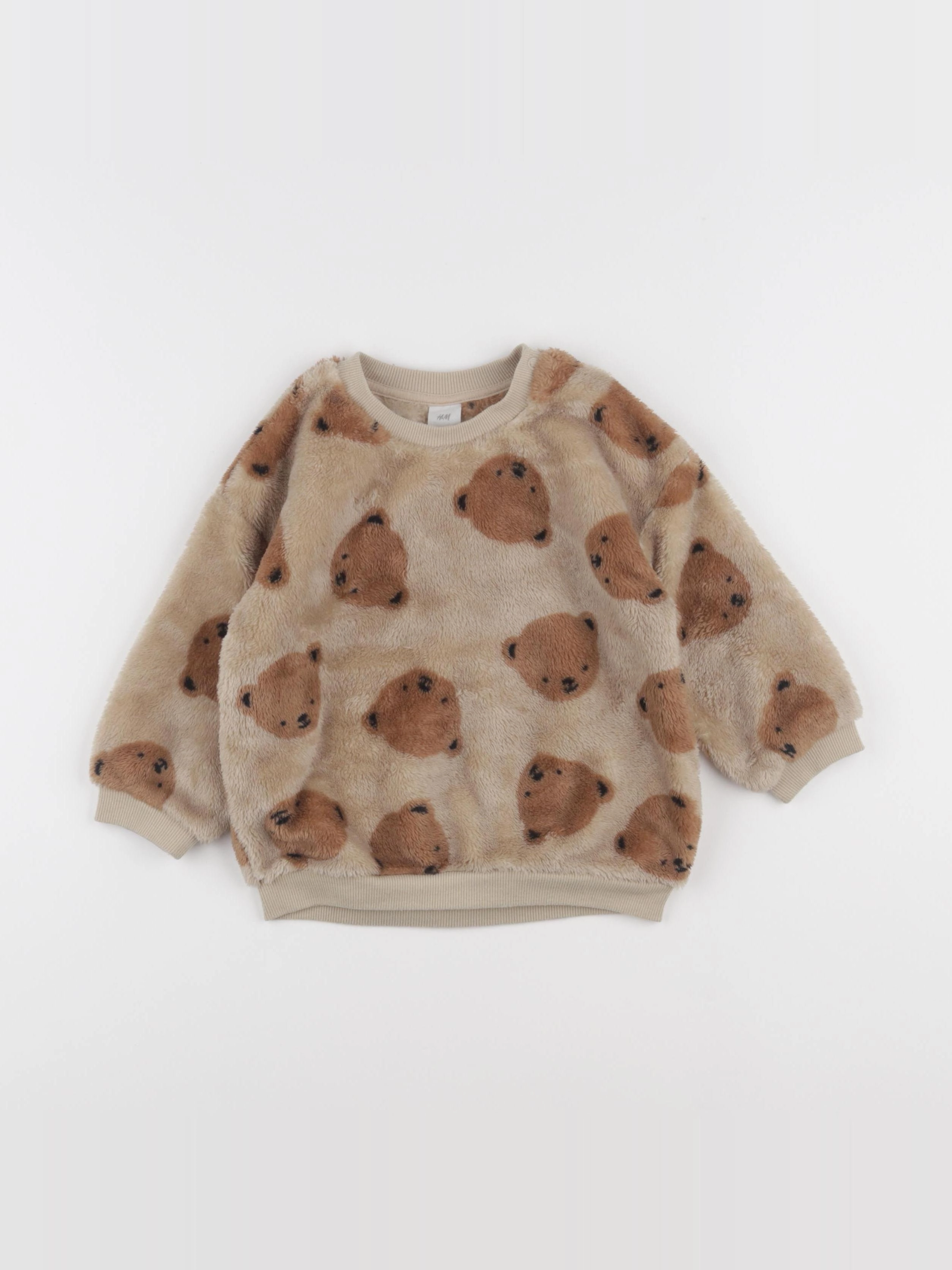 H&M - pull marron - 12/18 mois