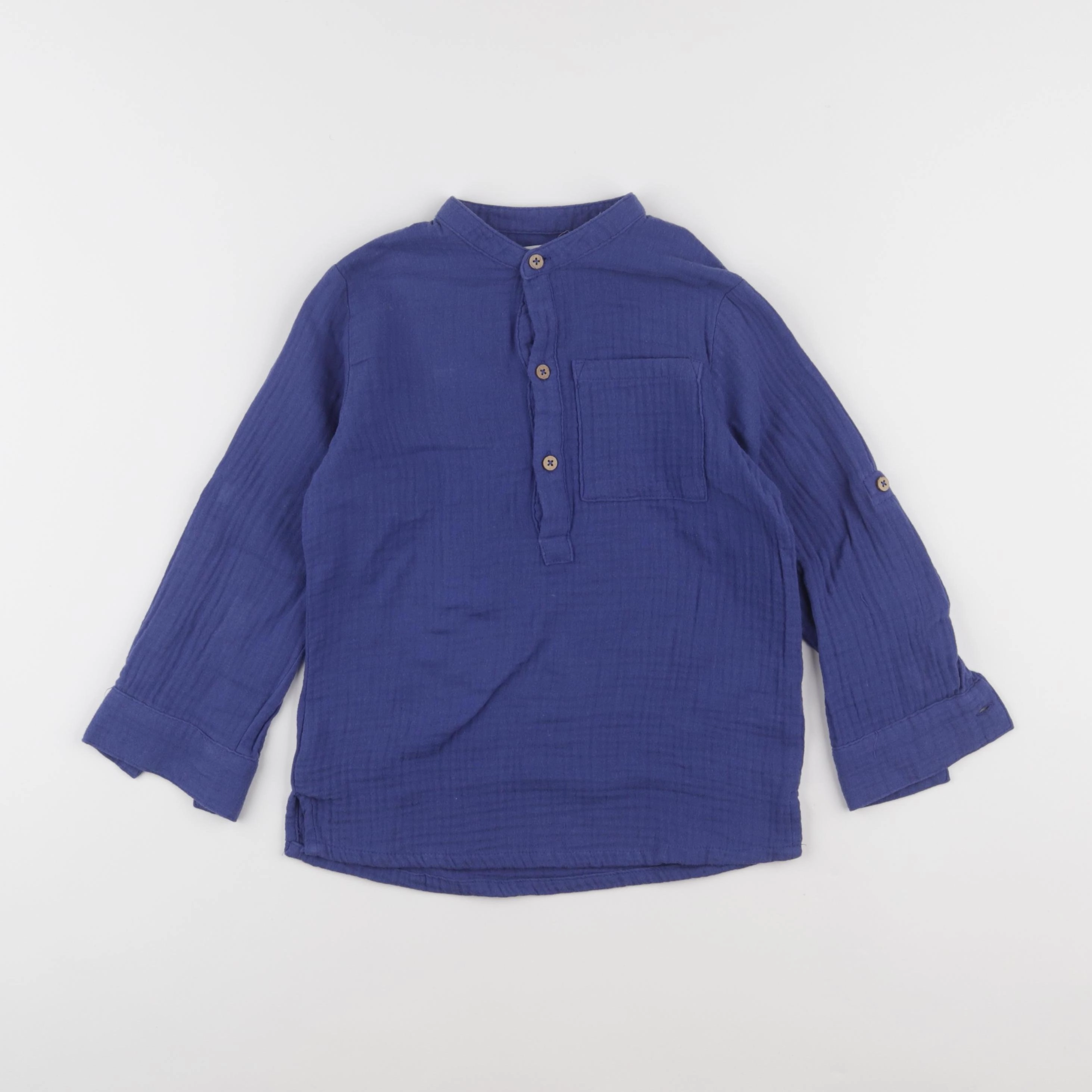 Vertbaudet - chemise bleu - 6 ans