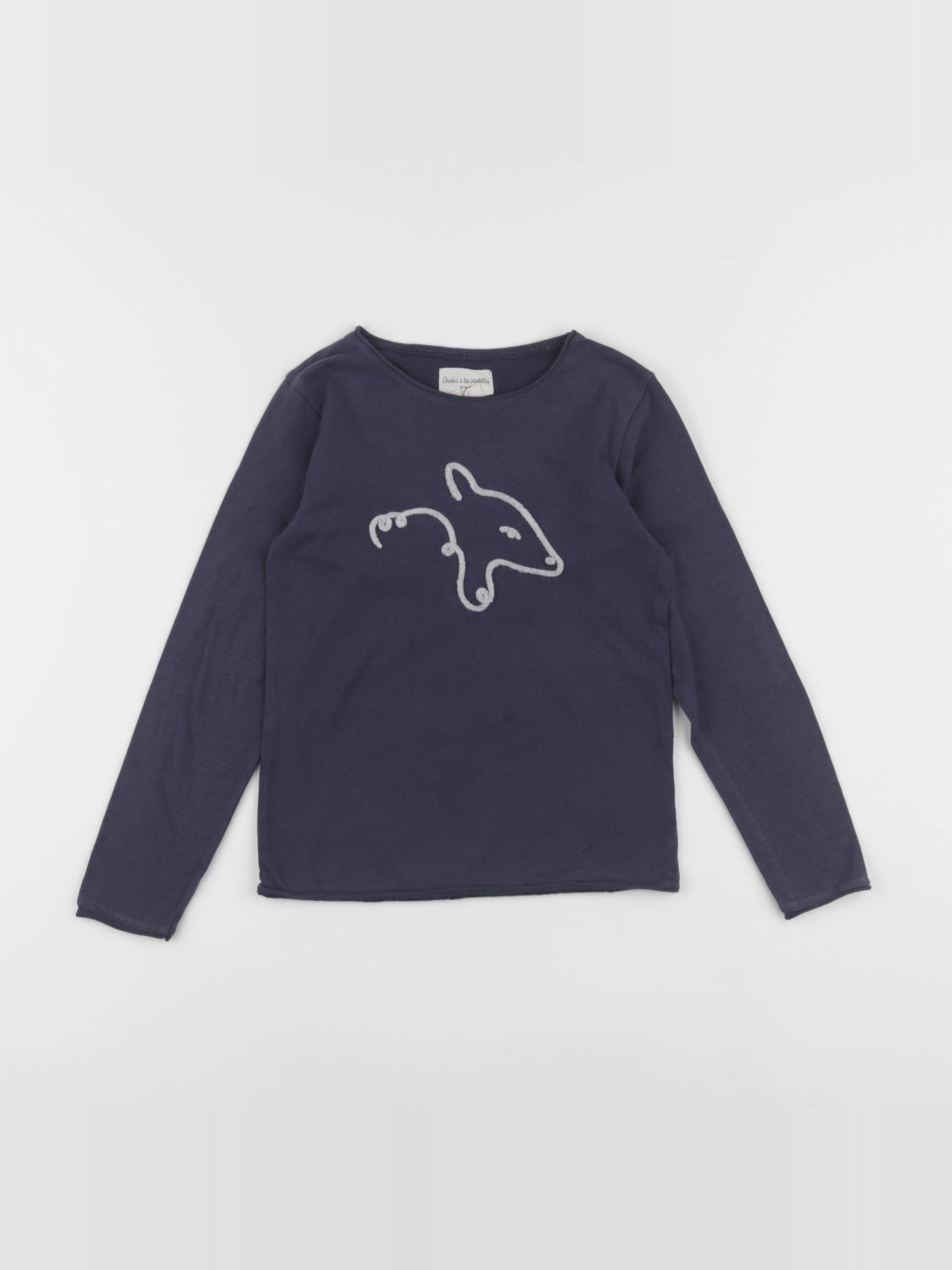 Arsène et les pipelettes - tee-shirt bleu - 6 ans