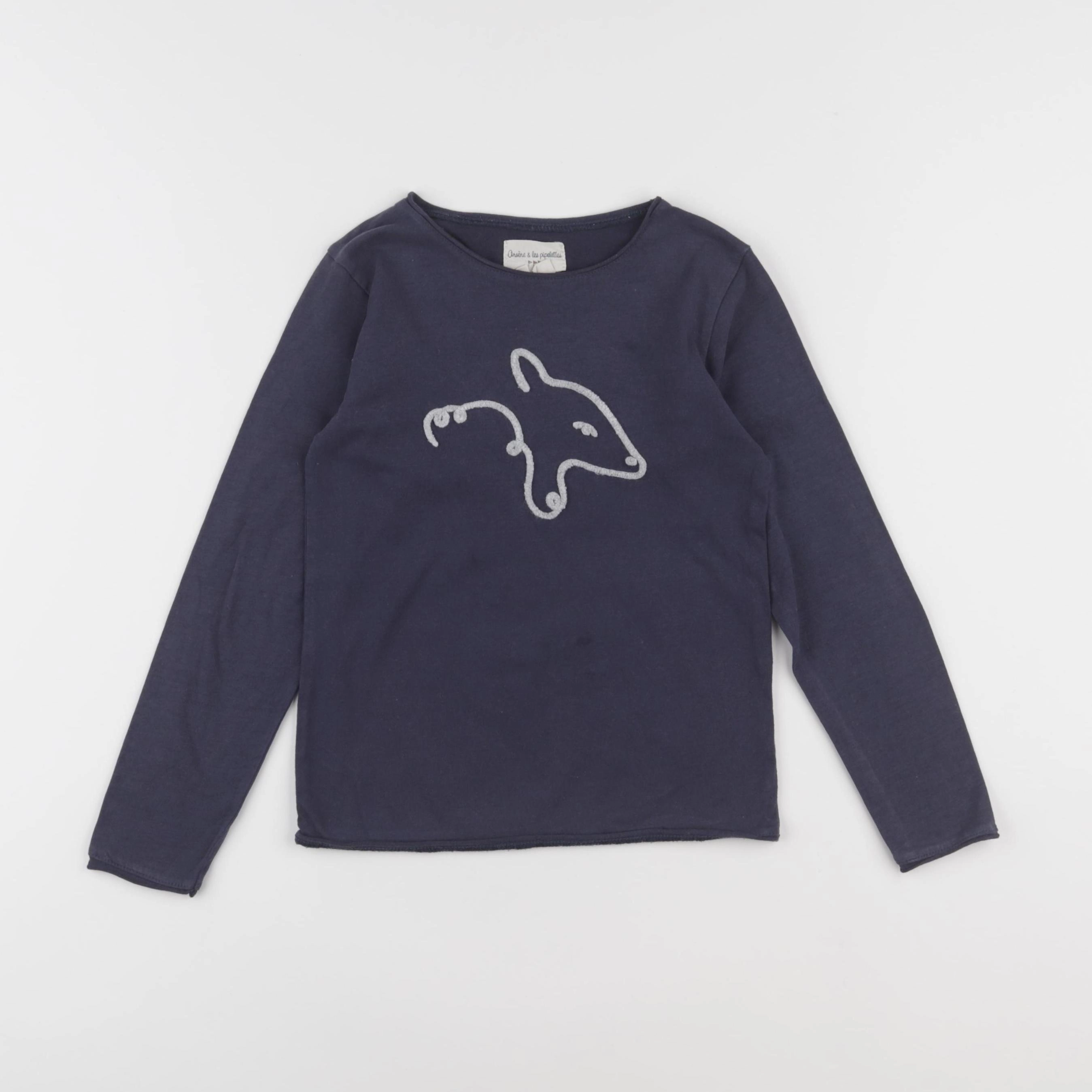 Arsène et les pipelettes - tee-shirt bleu - 6 ans