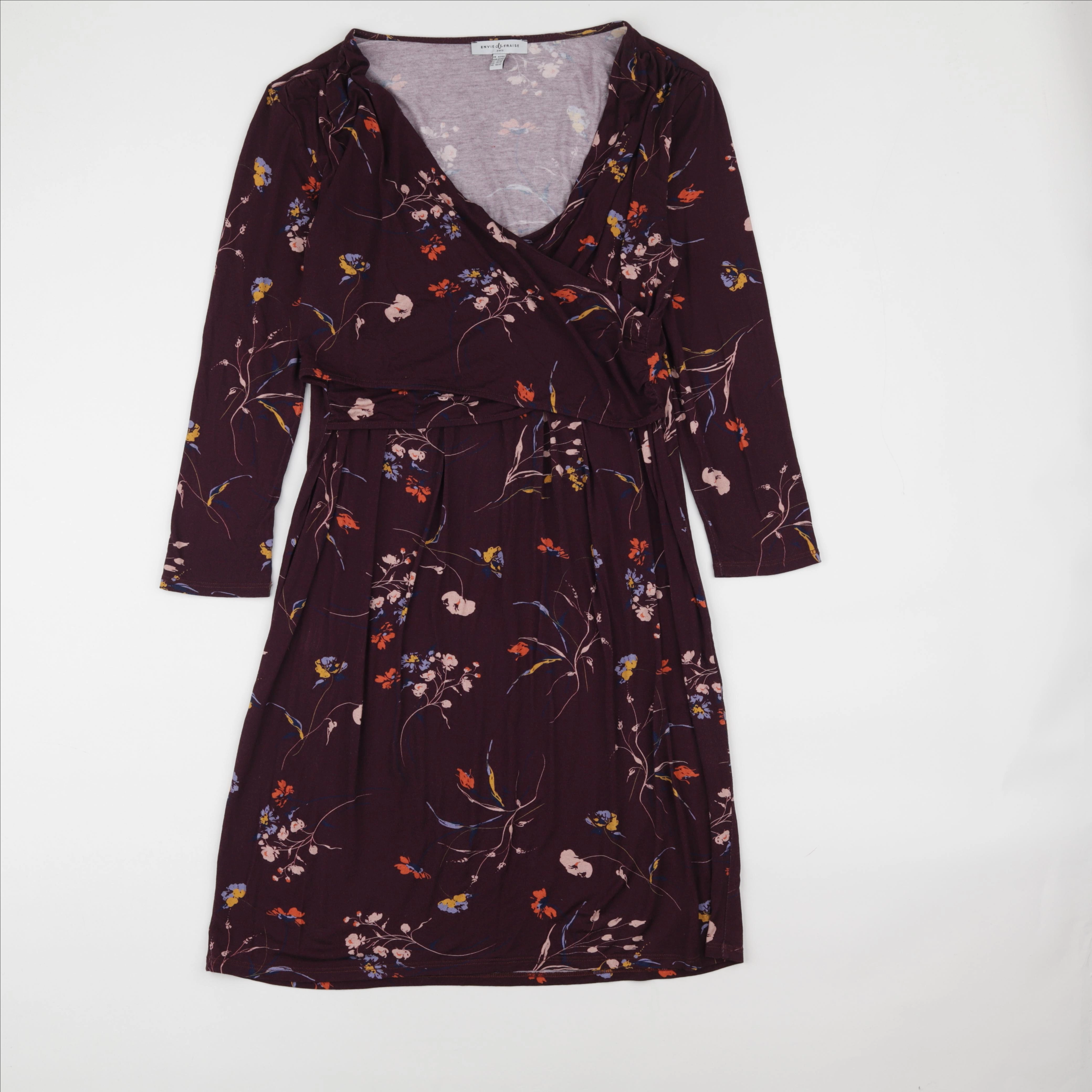 Envie de fraise - robe grossesse violet - 42 à 44
