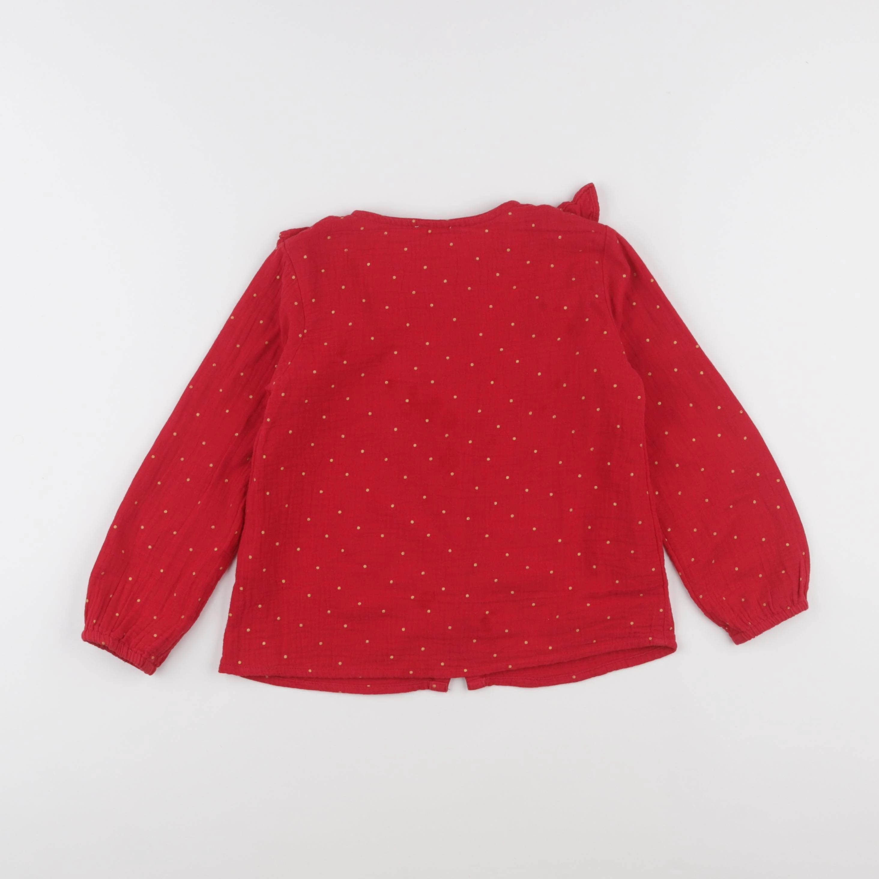 Vertbaudet - blouse rouge - 5 ans