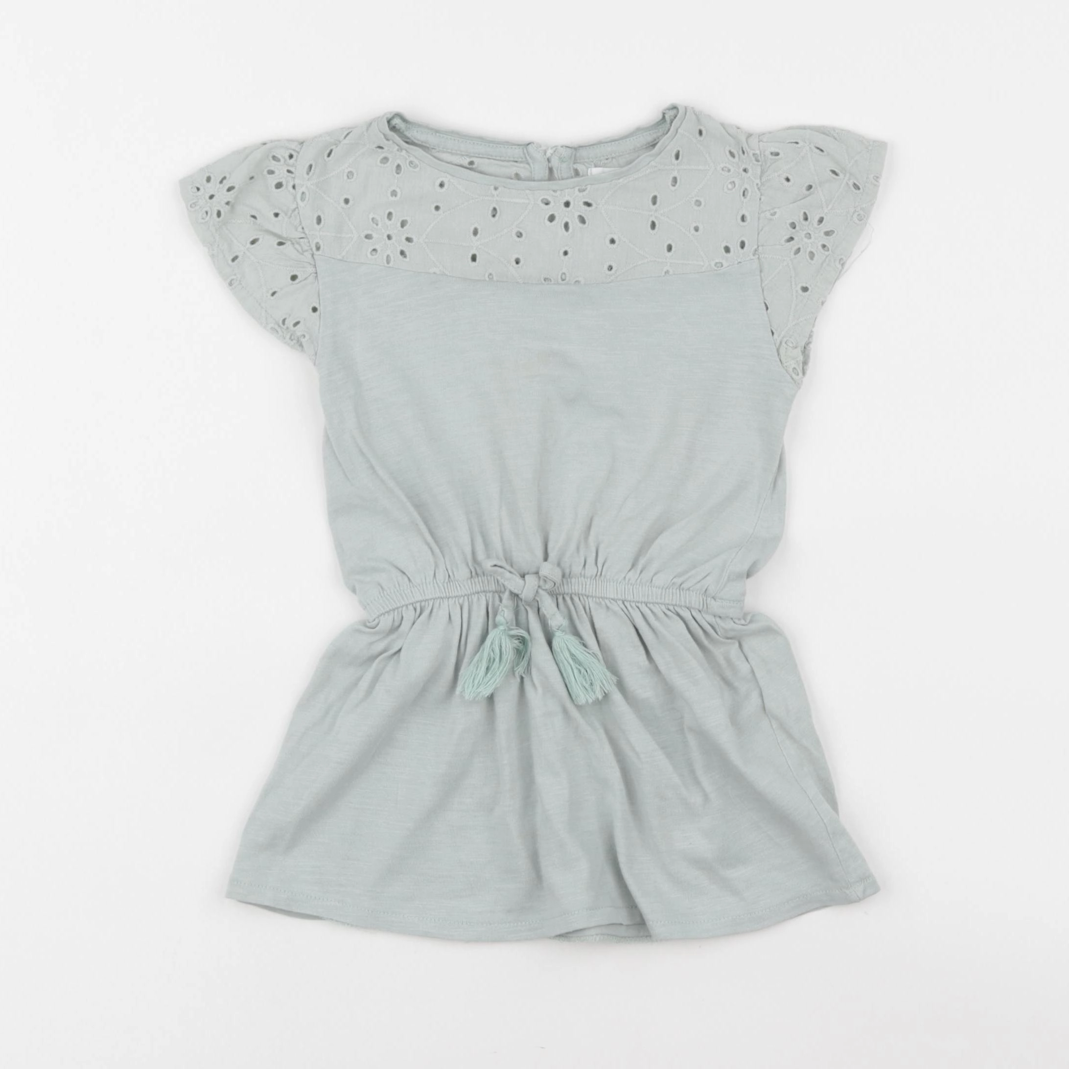 Vertbaudet - robe vert - 2 ans