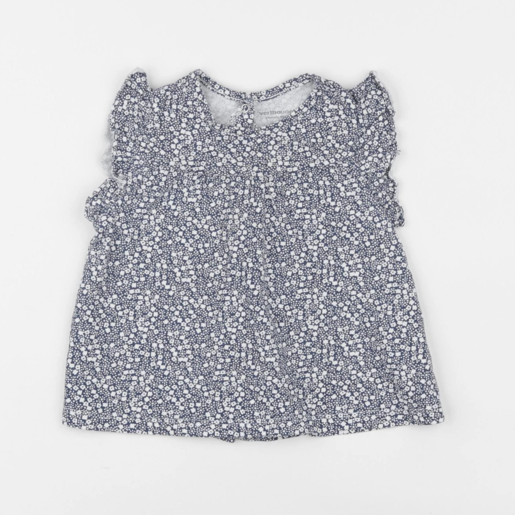 Vertbaudet - tee-shirt bleu - 24 mois