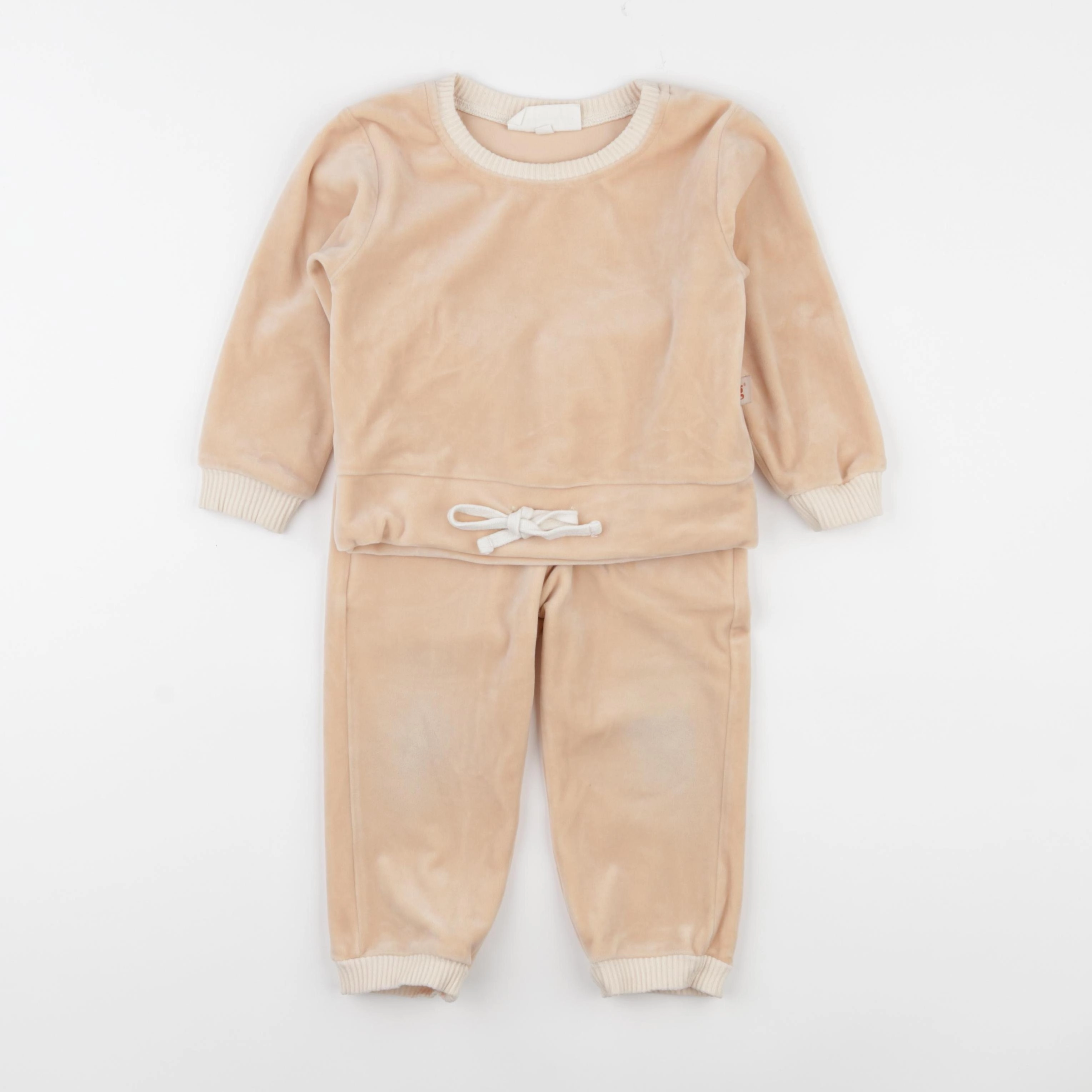 Gamin gamine - ensemble beige - 12/18 mois