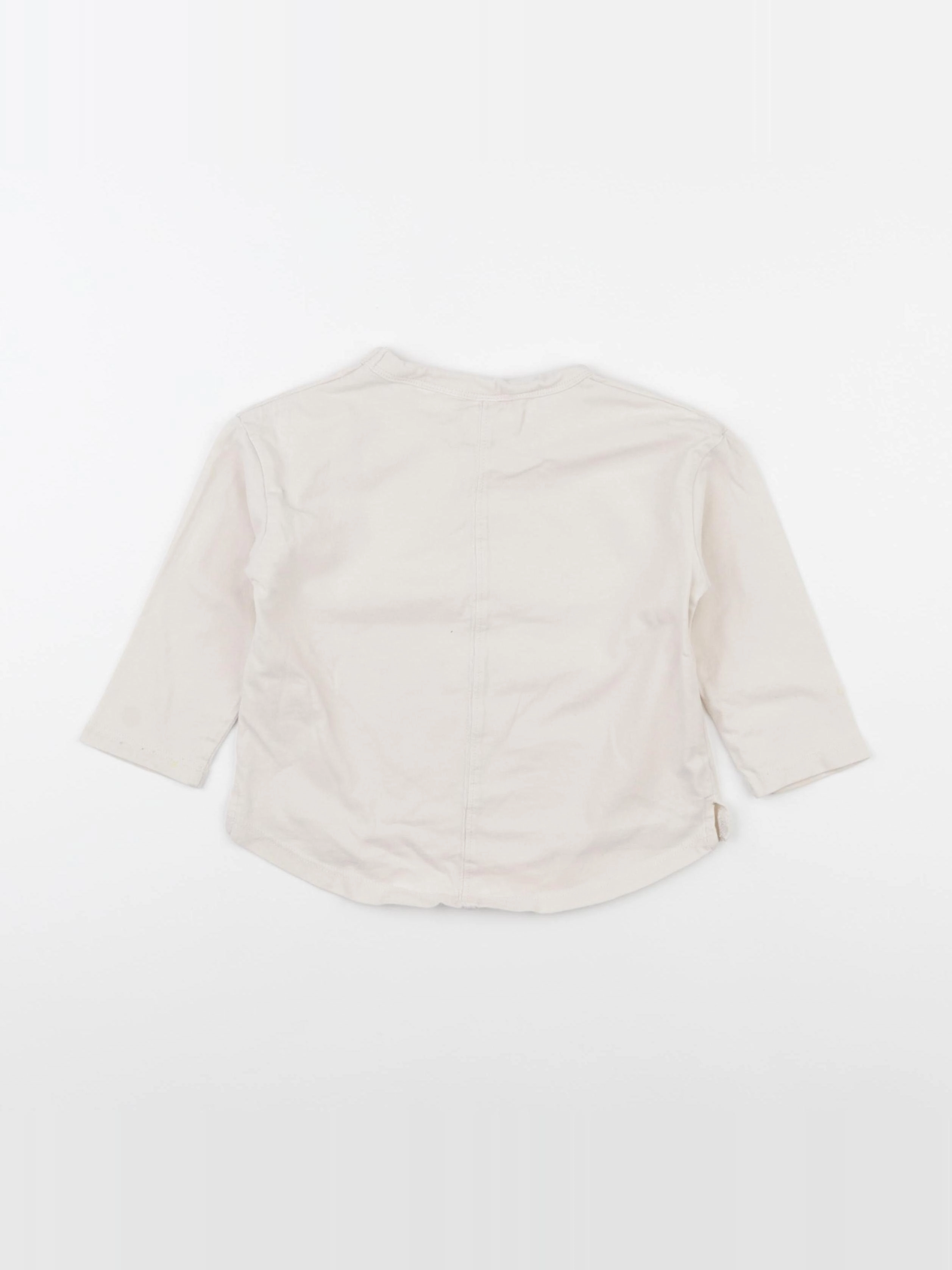 Zara - tee-shirt beige - 12/18 mois