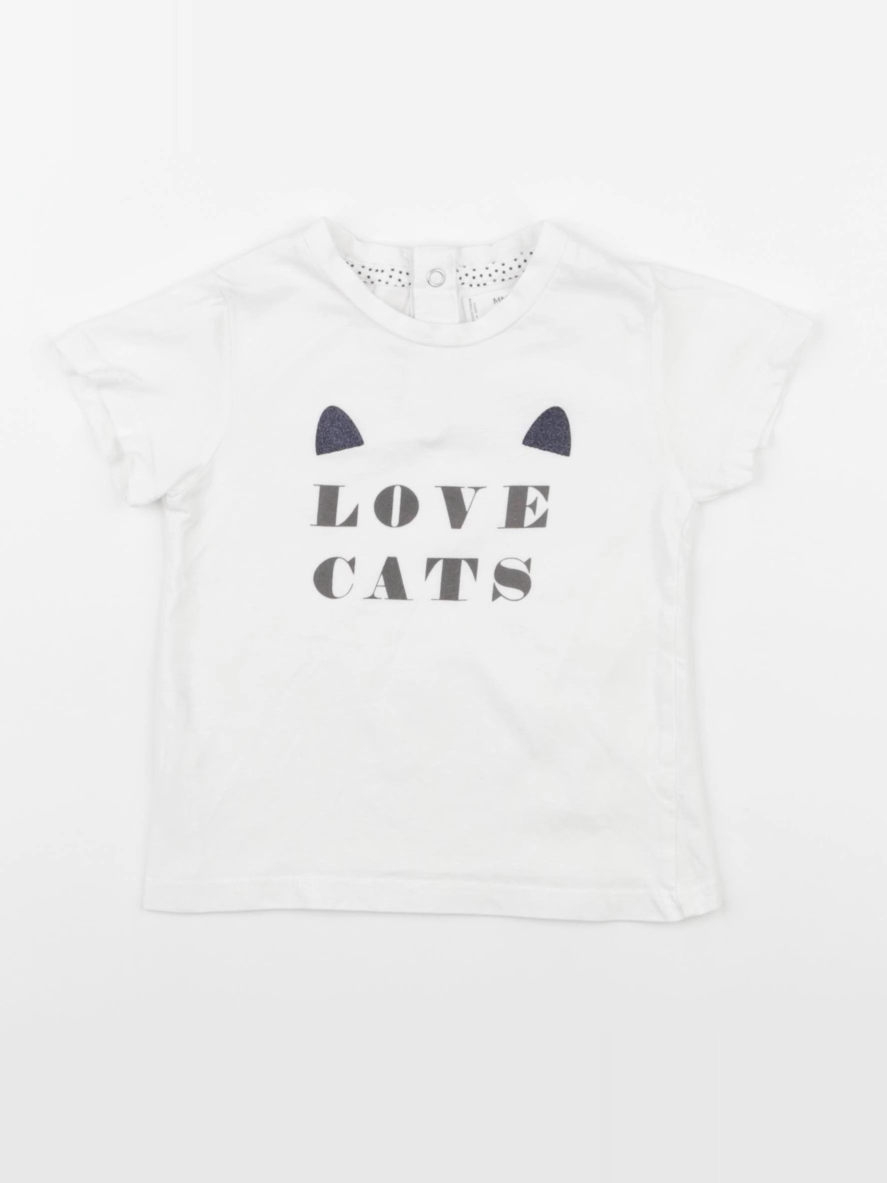 Mango - tee-shirt blanc - 12/18 mois