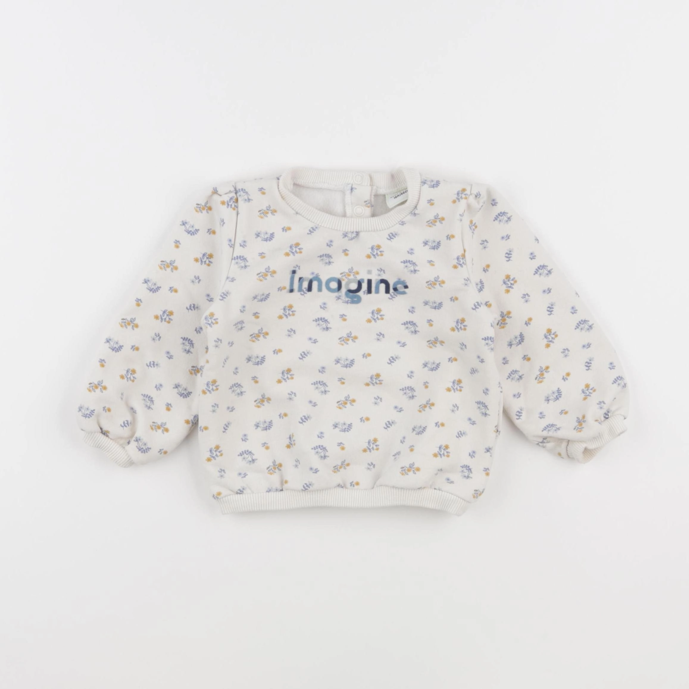 Tape à l'oeil - sweat blanc - 18 mois