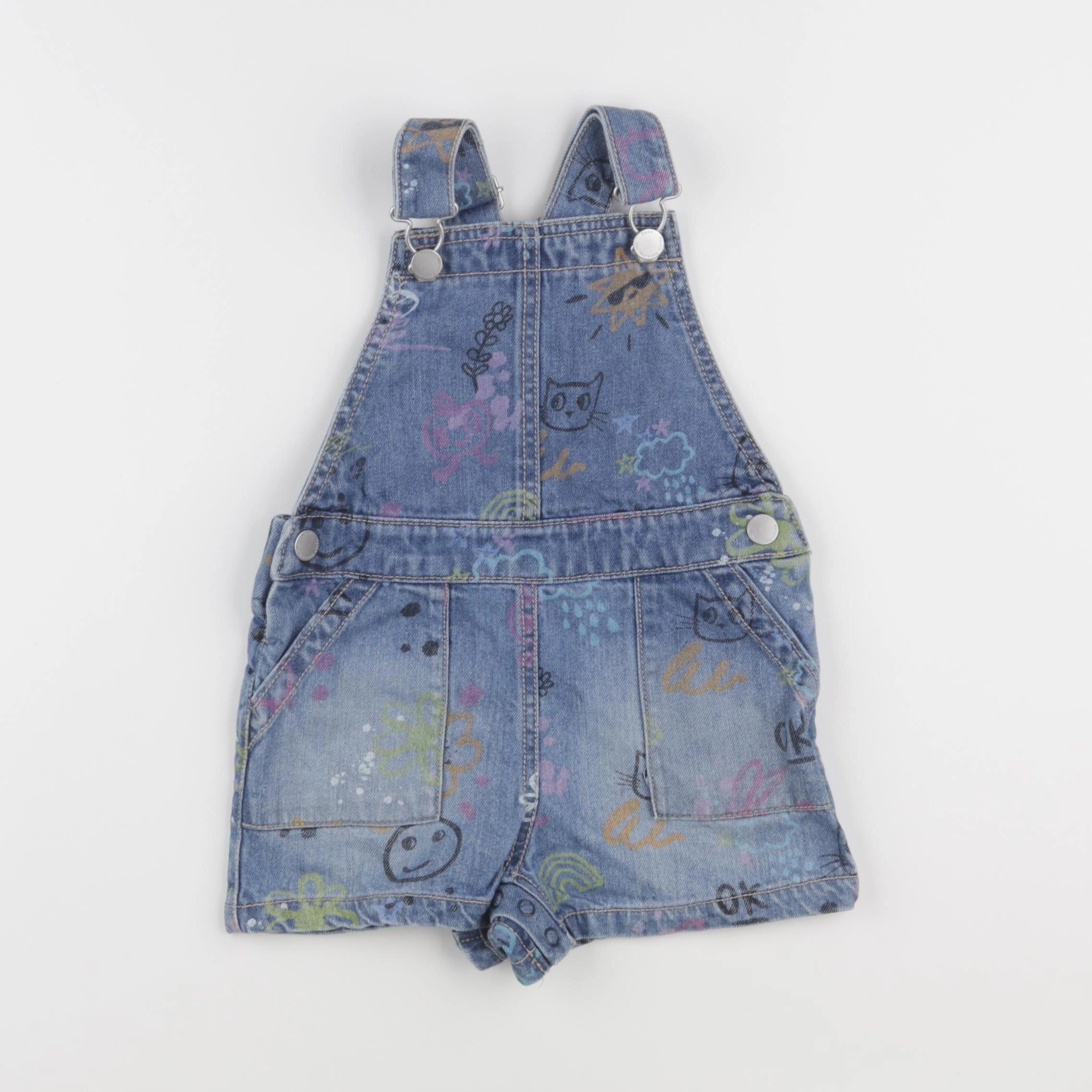 Next - salopette bleu - 2 ans