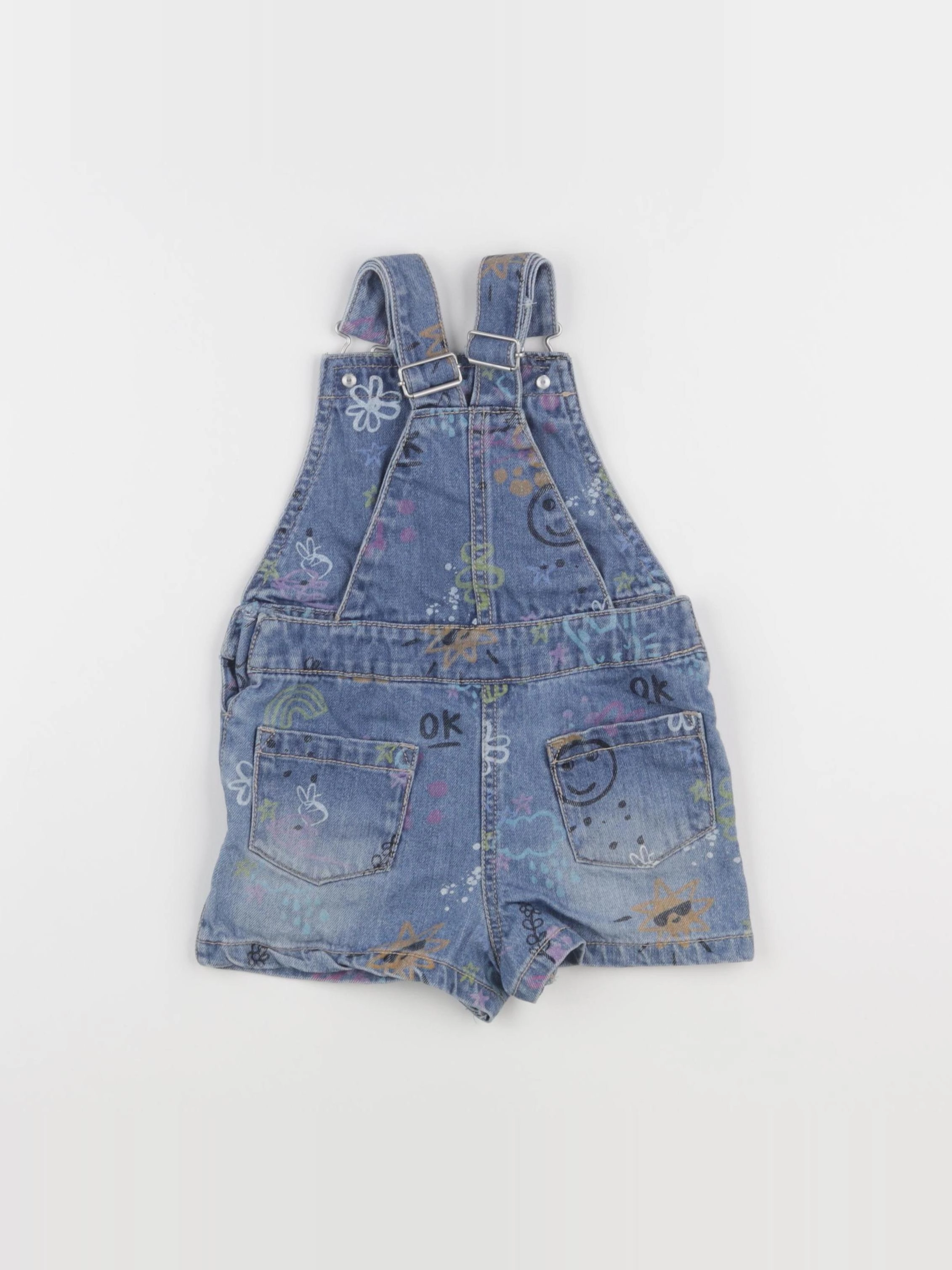 Next - salopette bleu - 2 ans