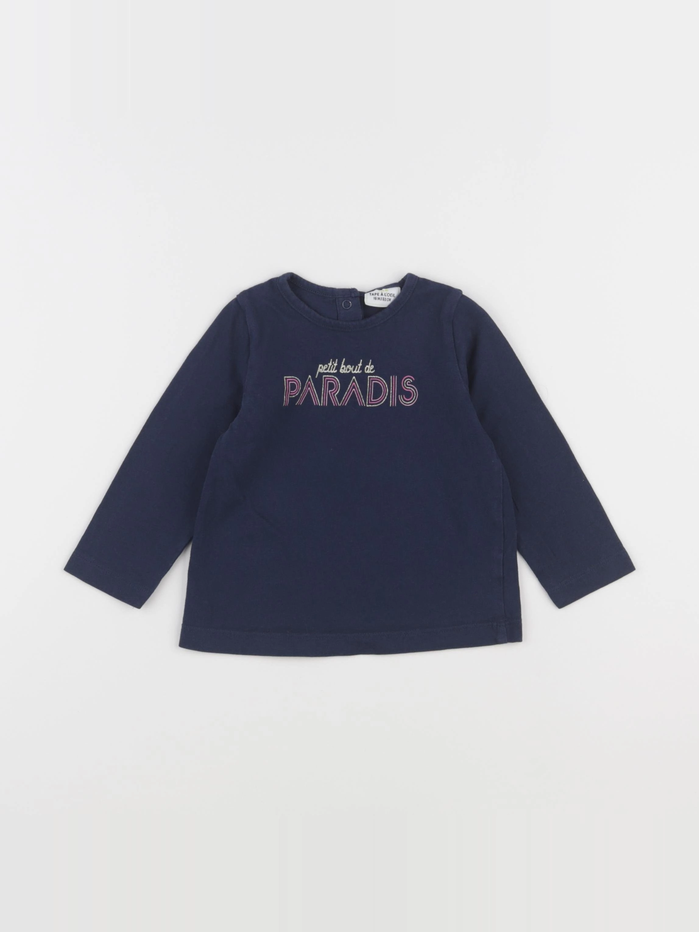 Tape à l'oeil - tee-shirt bleu - 18 mois