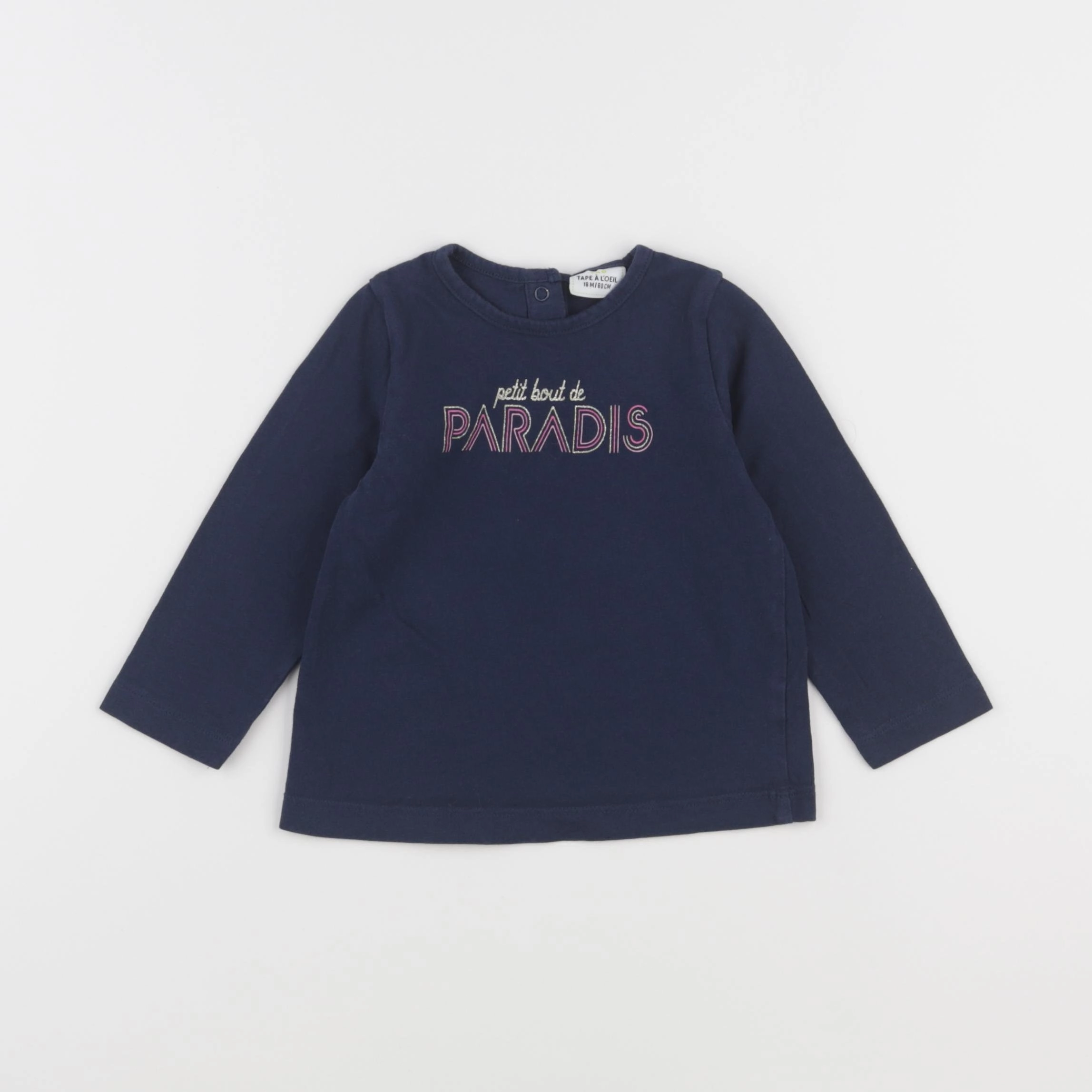 Tape à l'oeil - tee-shirt bleu - 18 mois
