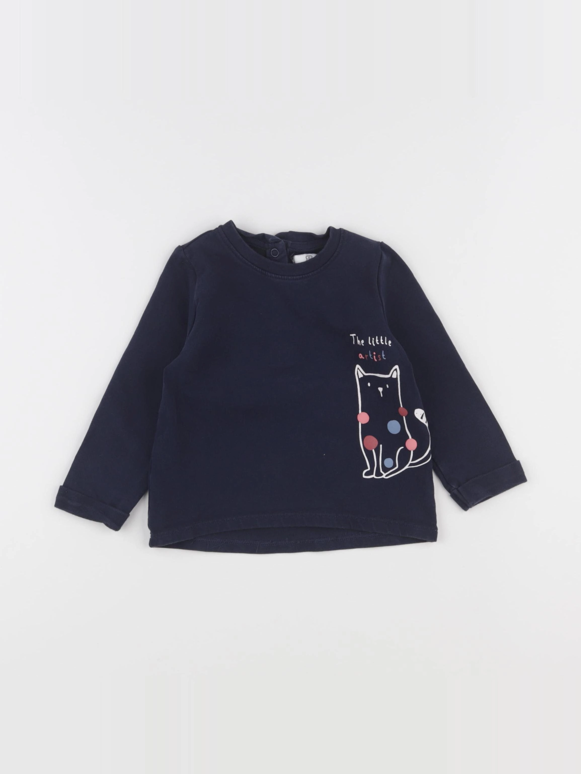 La Redoute - sweat bleu - 18 mois