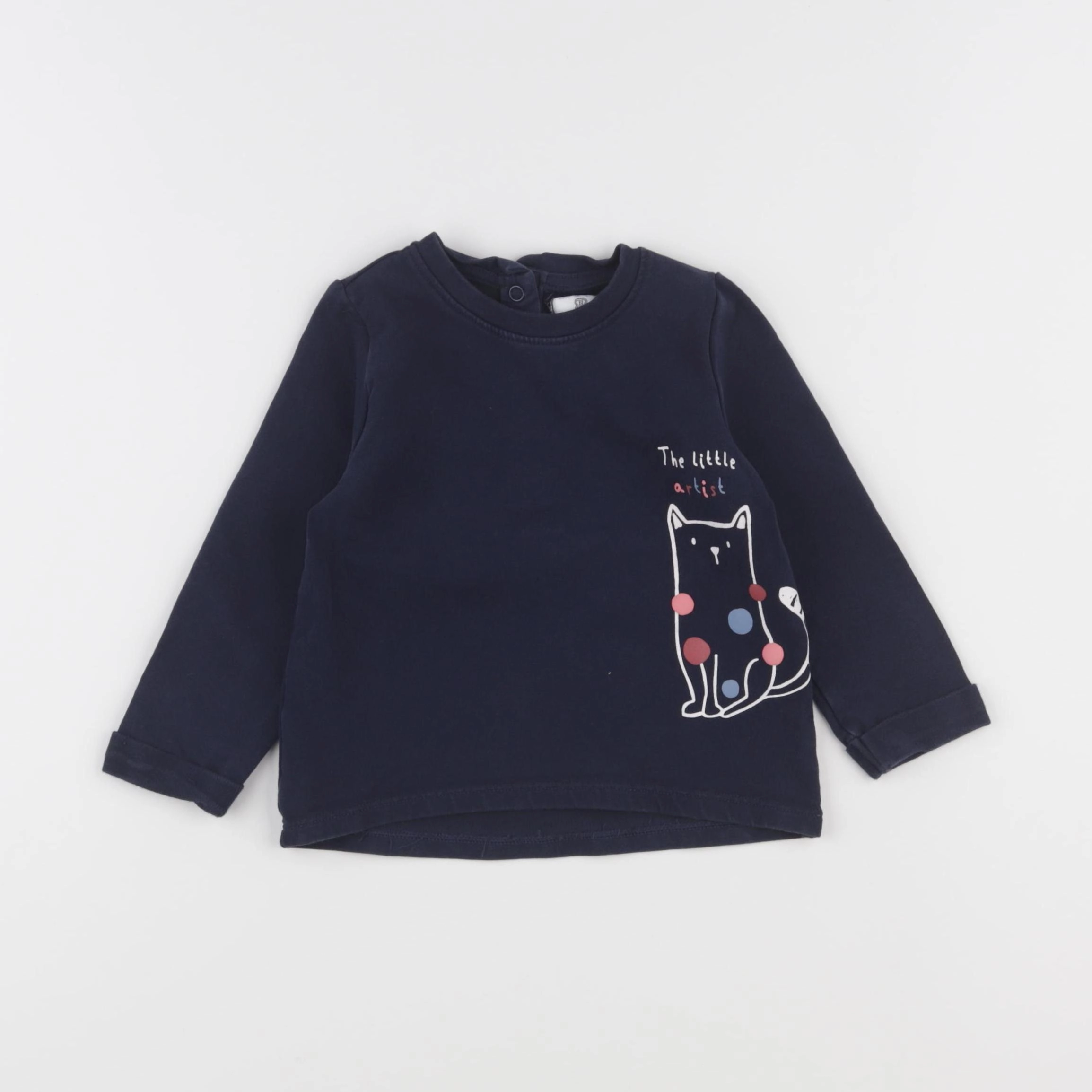 La Redoute - sweat bleu - 18 mois