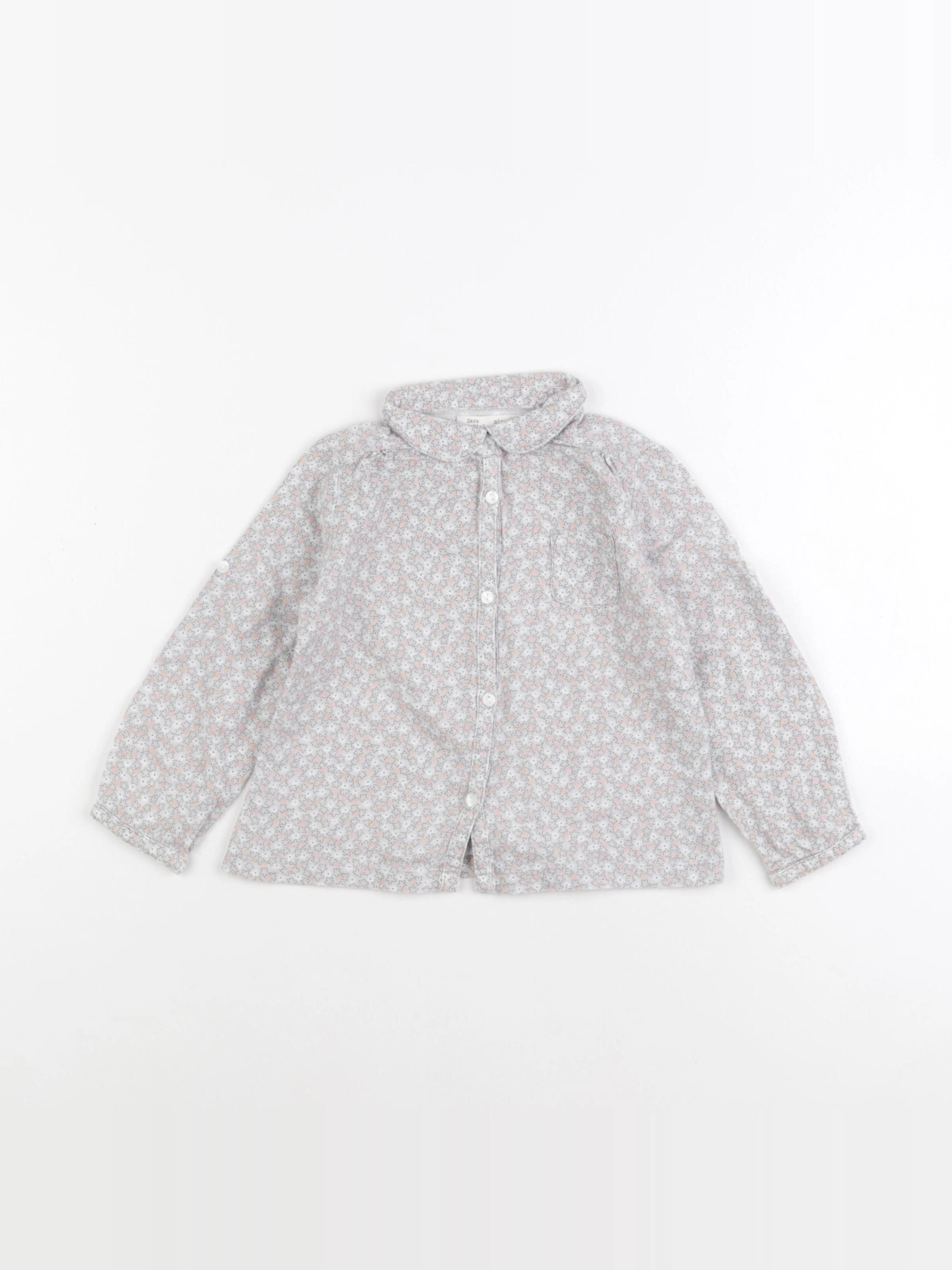 Zara - blouse gris - 18/24 mois