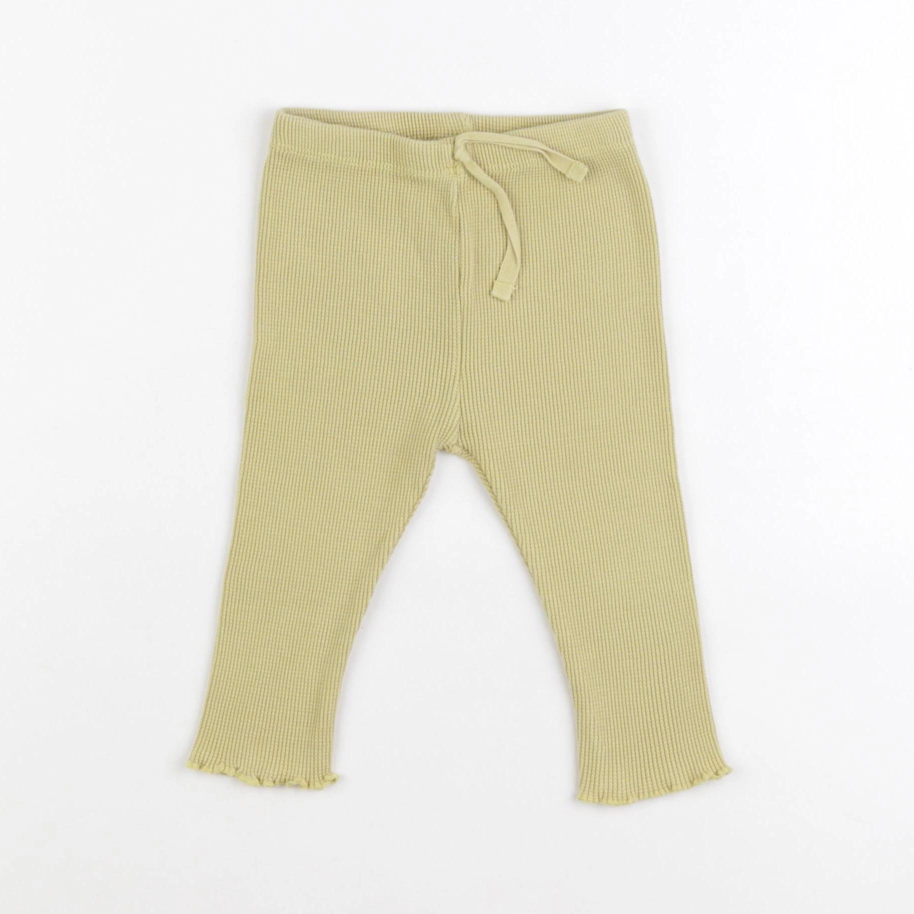 Zara - legging vert - 6/9 mois