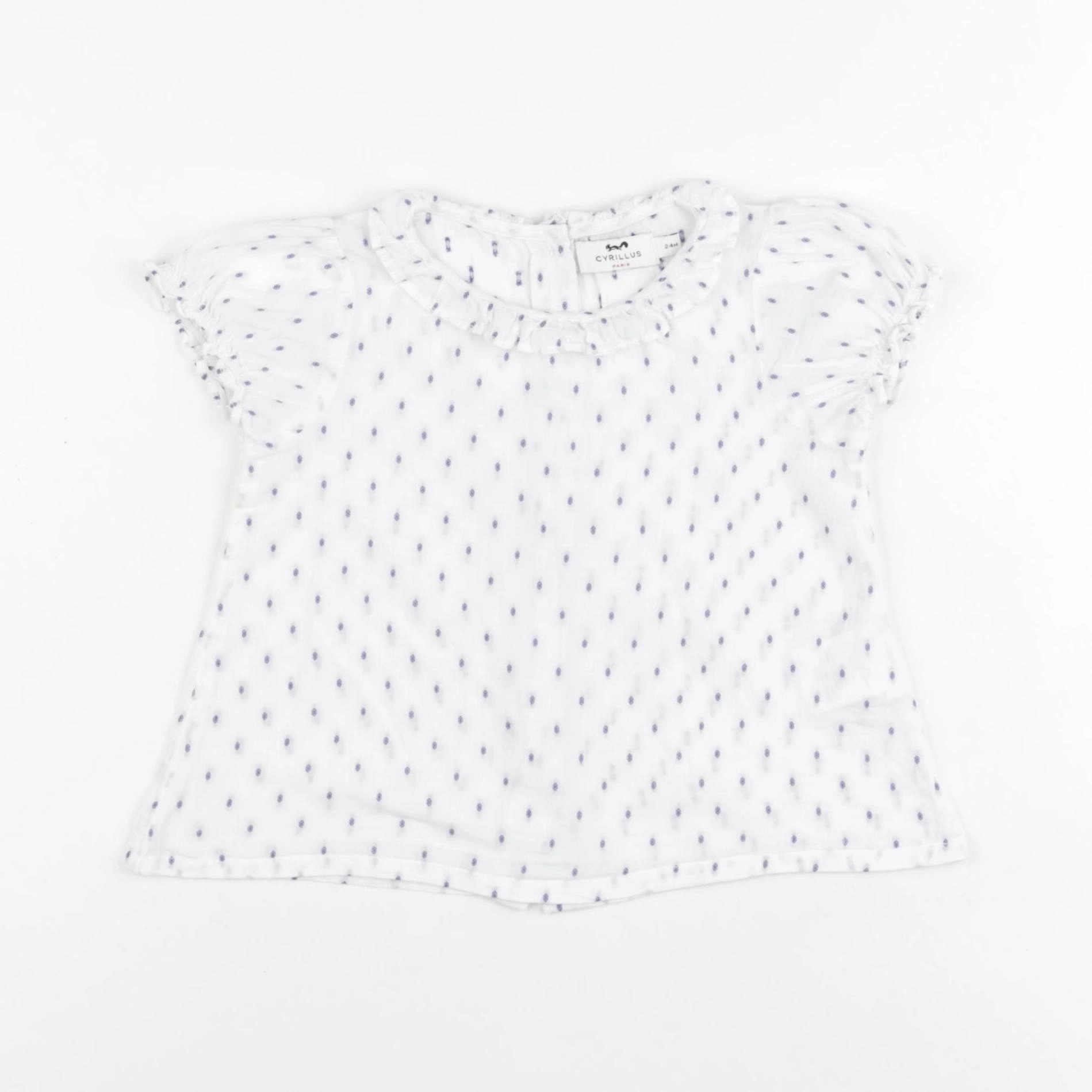 Cyrillus - blouse blanc - 24 mois