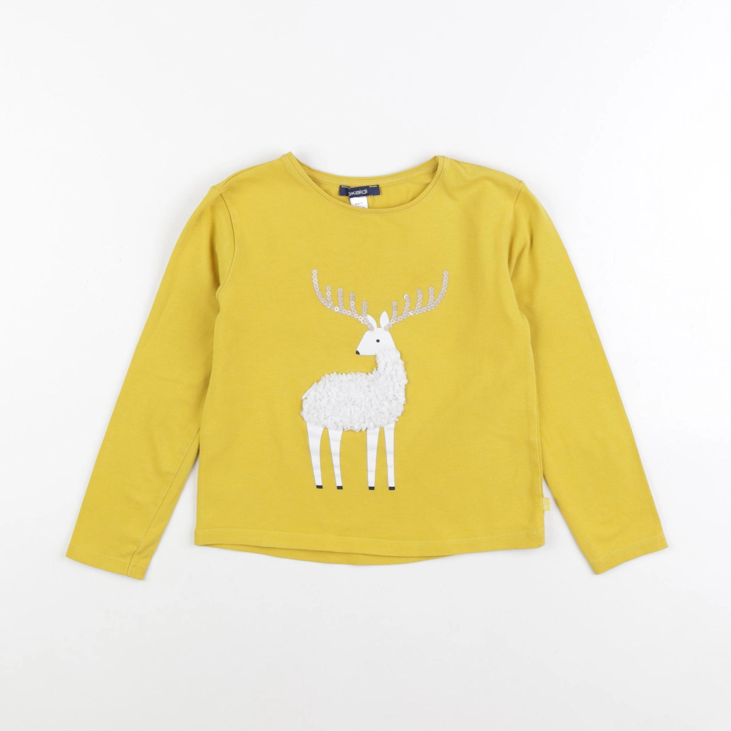 Okaidi - tee-shirt jaune - 6 ans