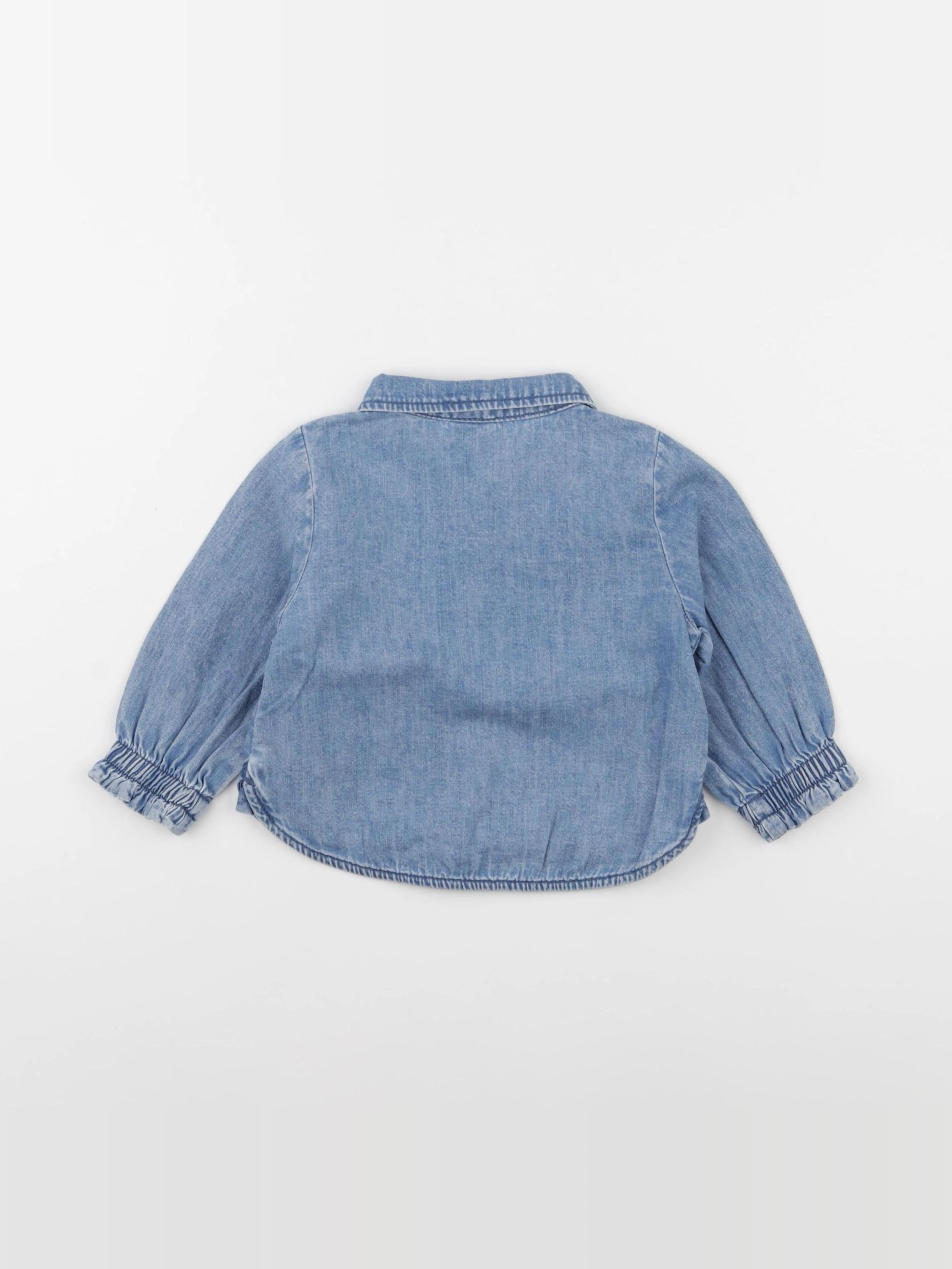 H&M - veste bleu - 6/9 mois