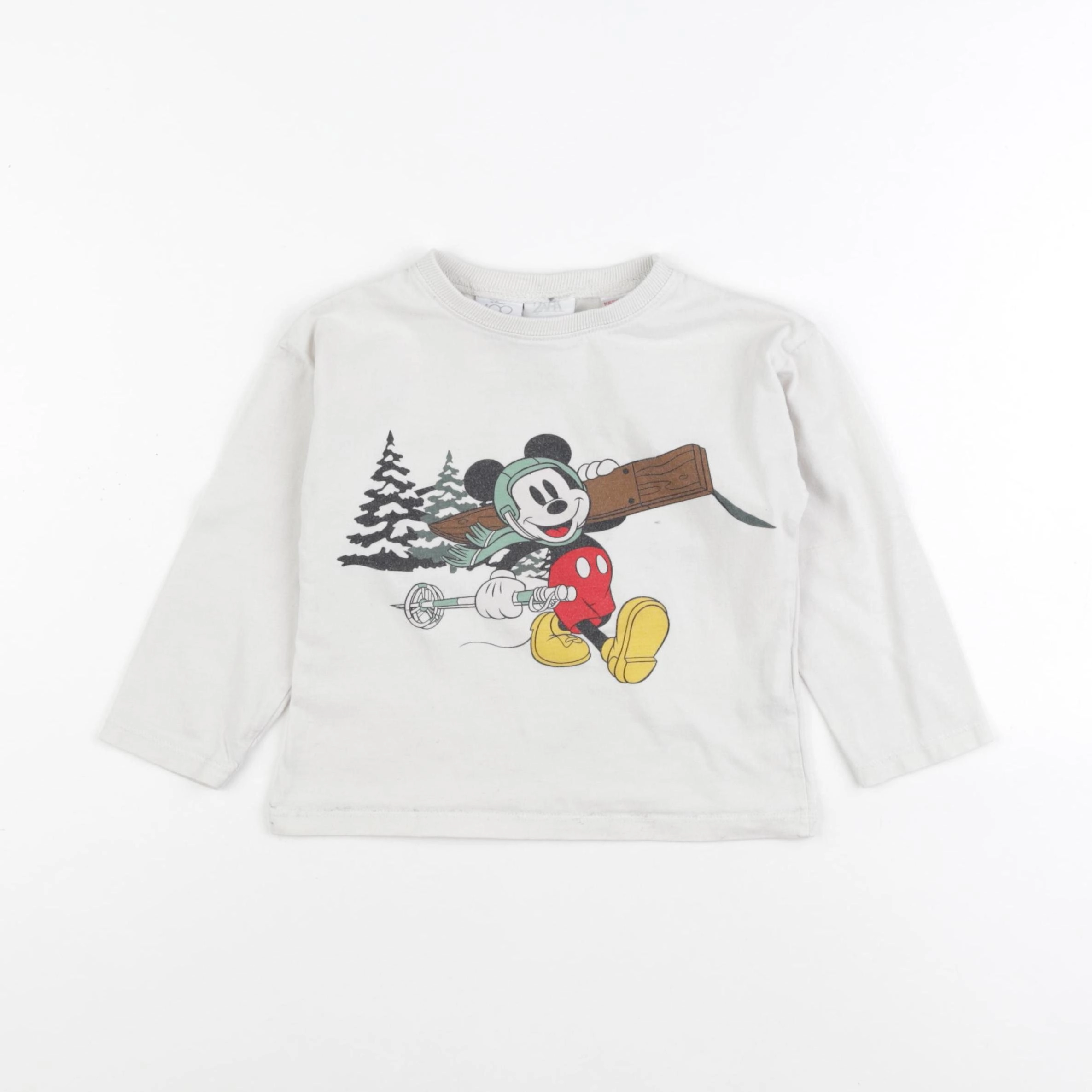 Zara - tee-shirt imprimé au dos beige - 2/3 ans