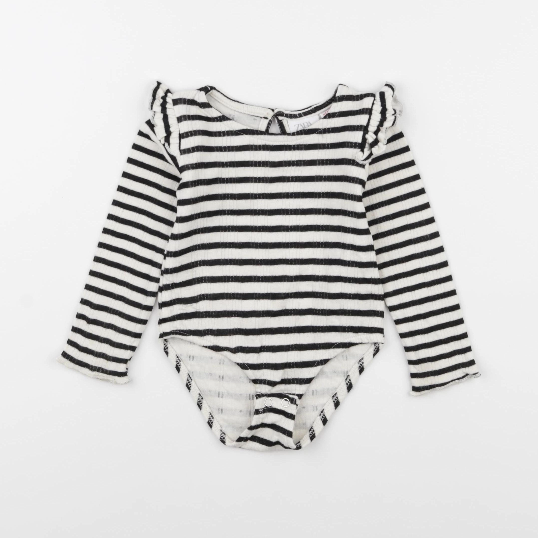 Zara - body noir - 12/18 mois