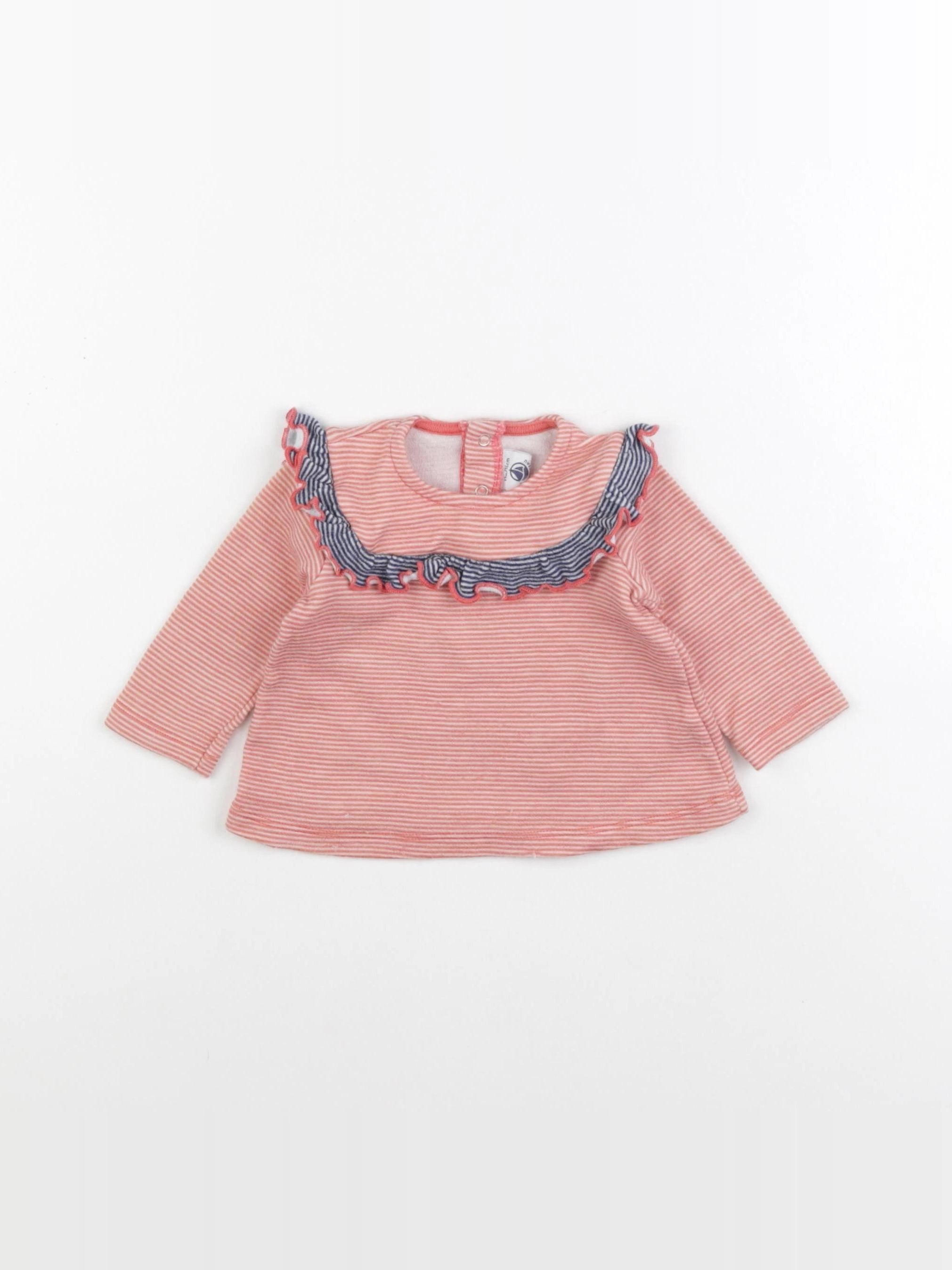 Petit Bateau - tee-shirt orange - 12 mois
