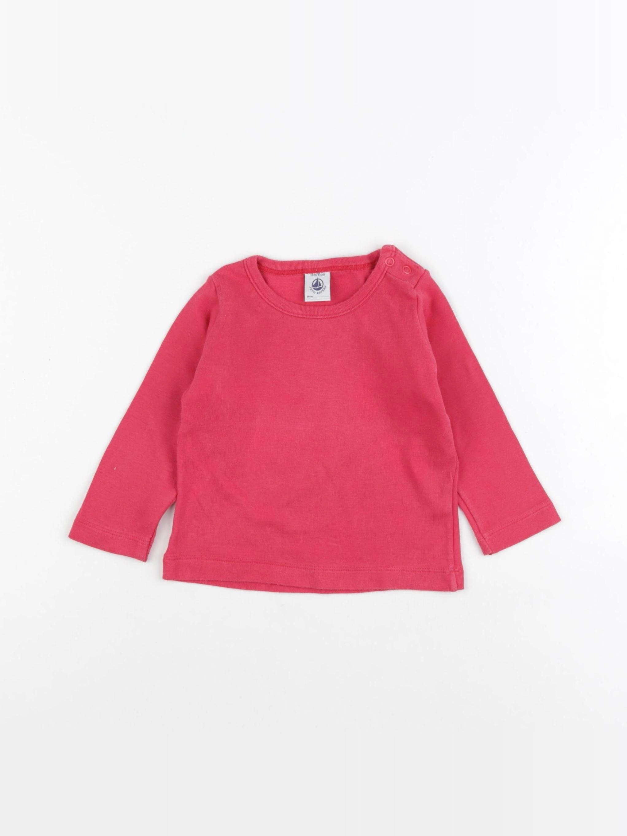 Petit Bateau - tee-shirt rose - 18 mois