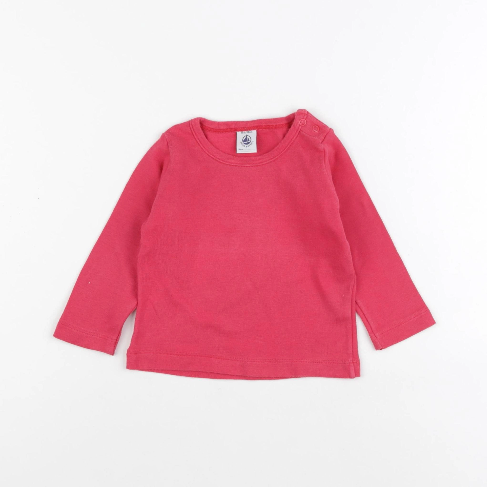 Petit Bateau - tee-shirt rose - 18 mois