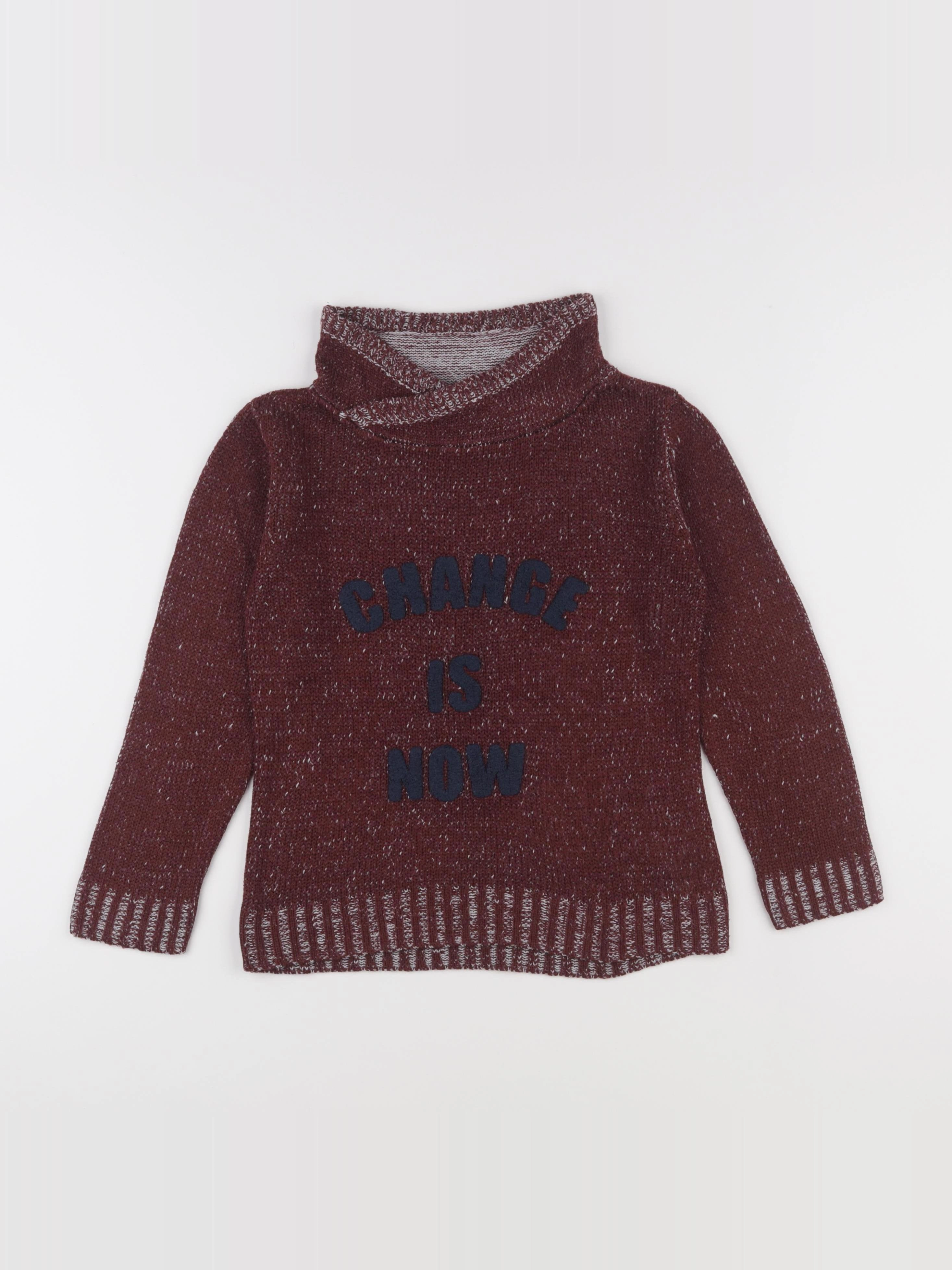 Vertbaudet - pull rouge - 8 ans