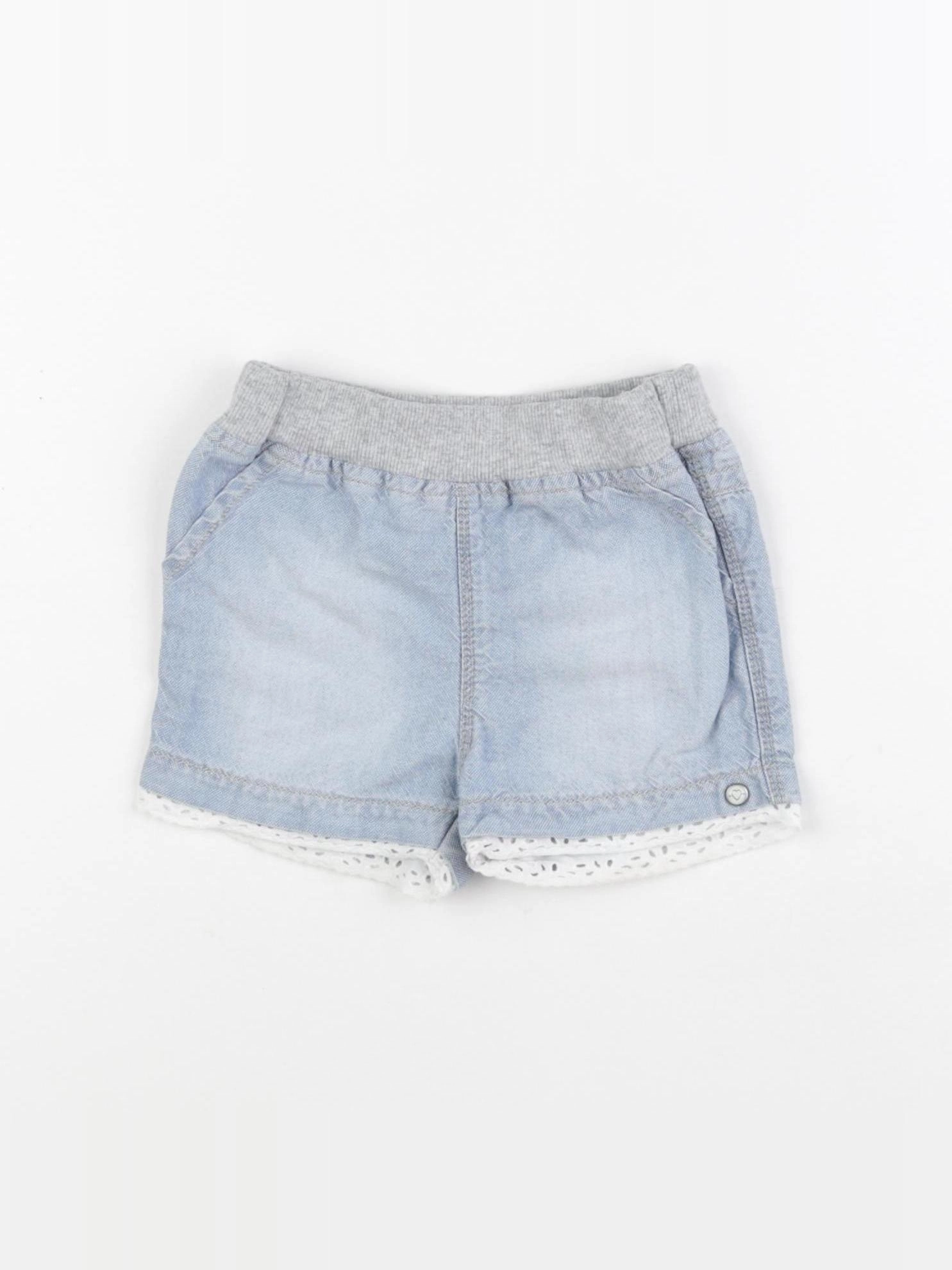 IKKS - short bleu - 12 mois