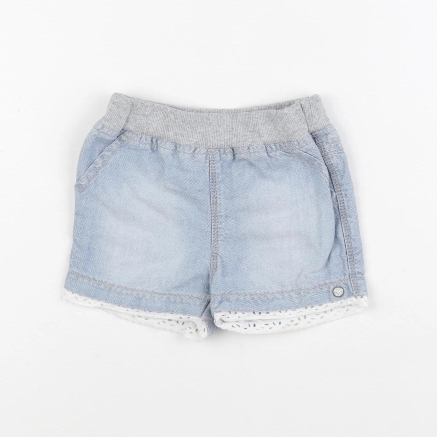 IKKS - short bleu - 12 mois