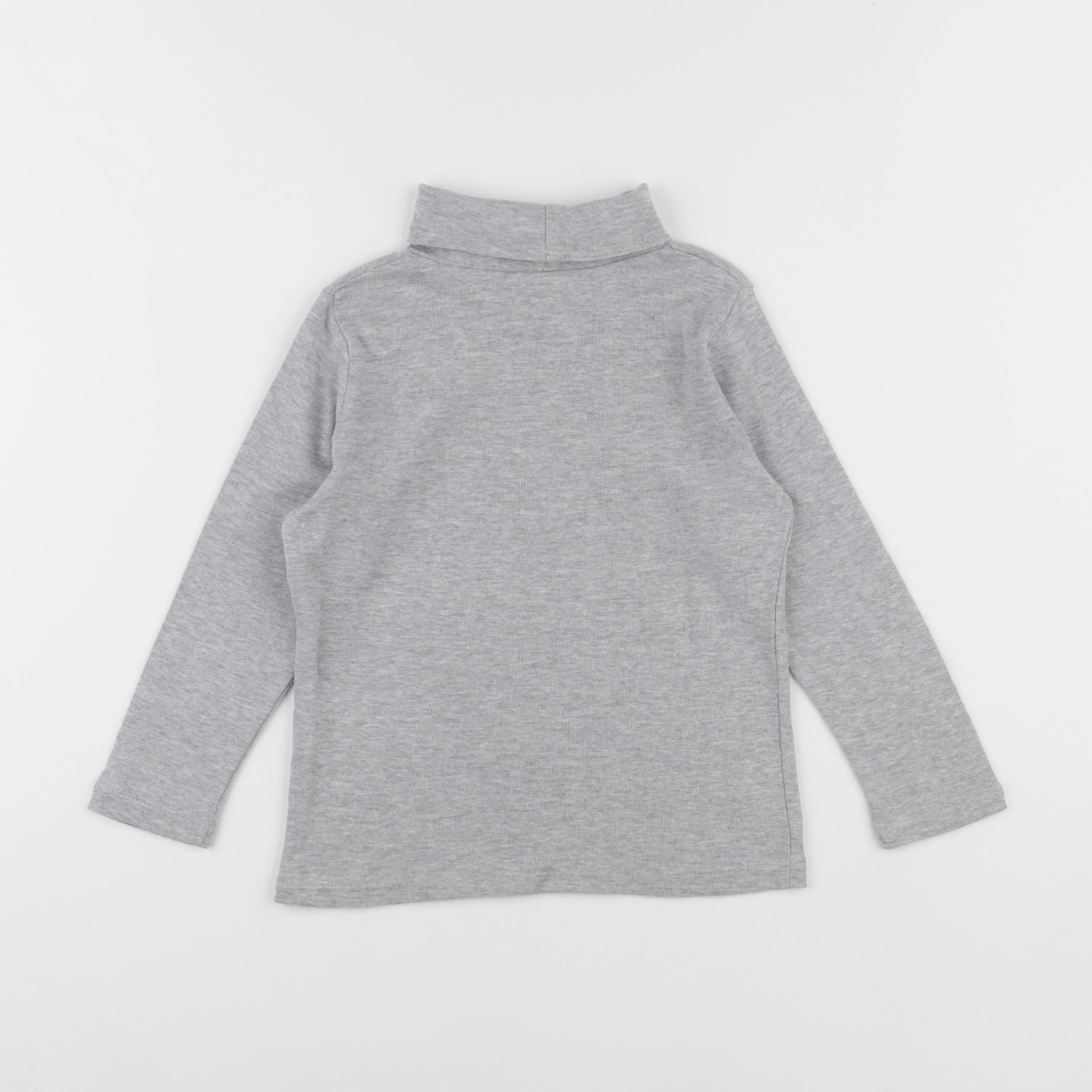 Vertbaudet - sous-pull gris - 8 ans