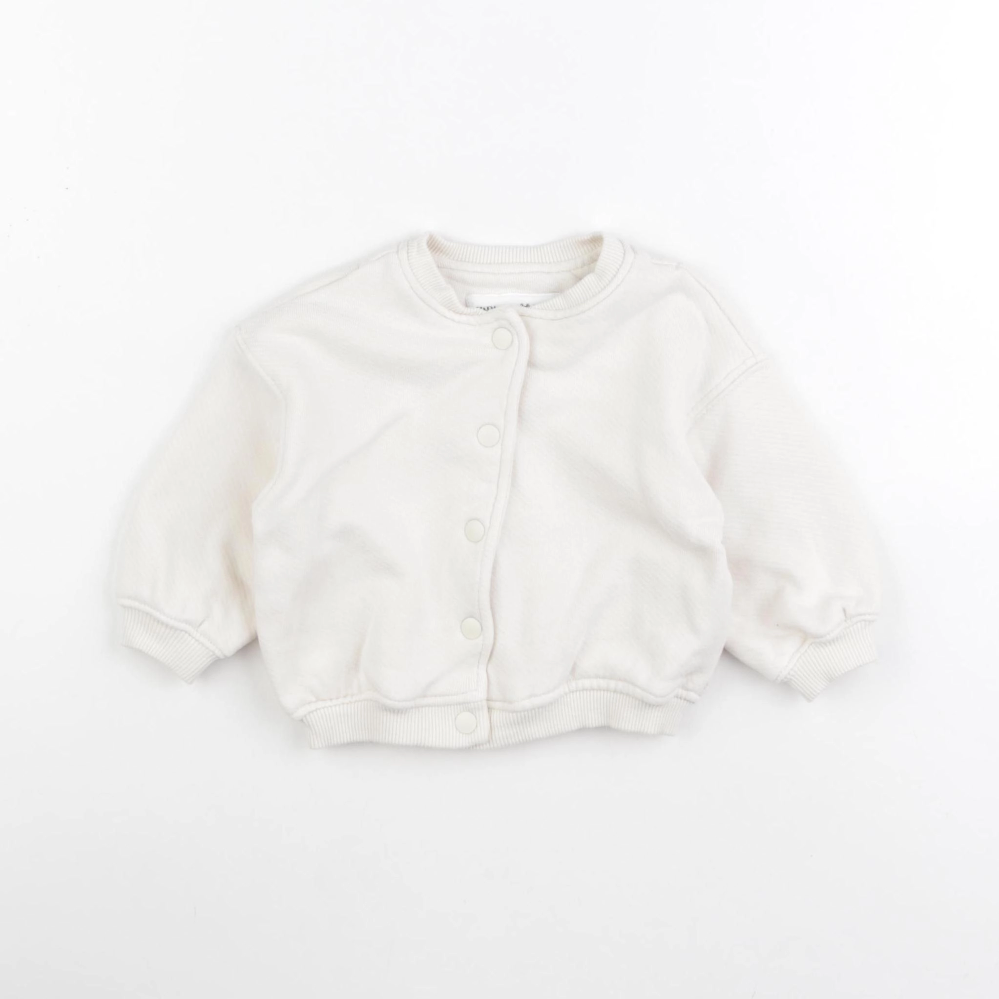 Zara - sweat beige - 3/6 mois