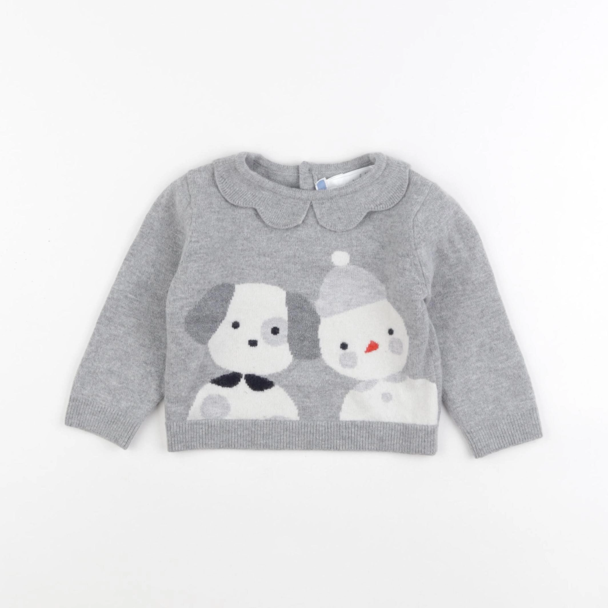 Jacadi - pull gris - 18 mois