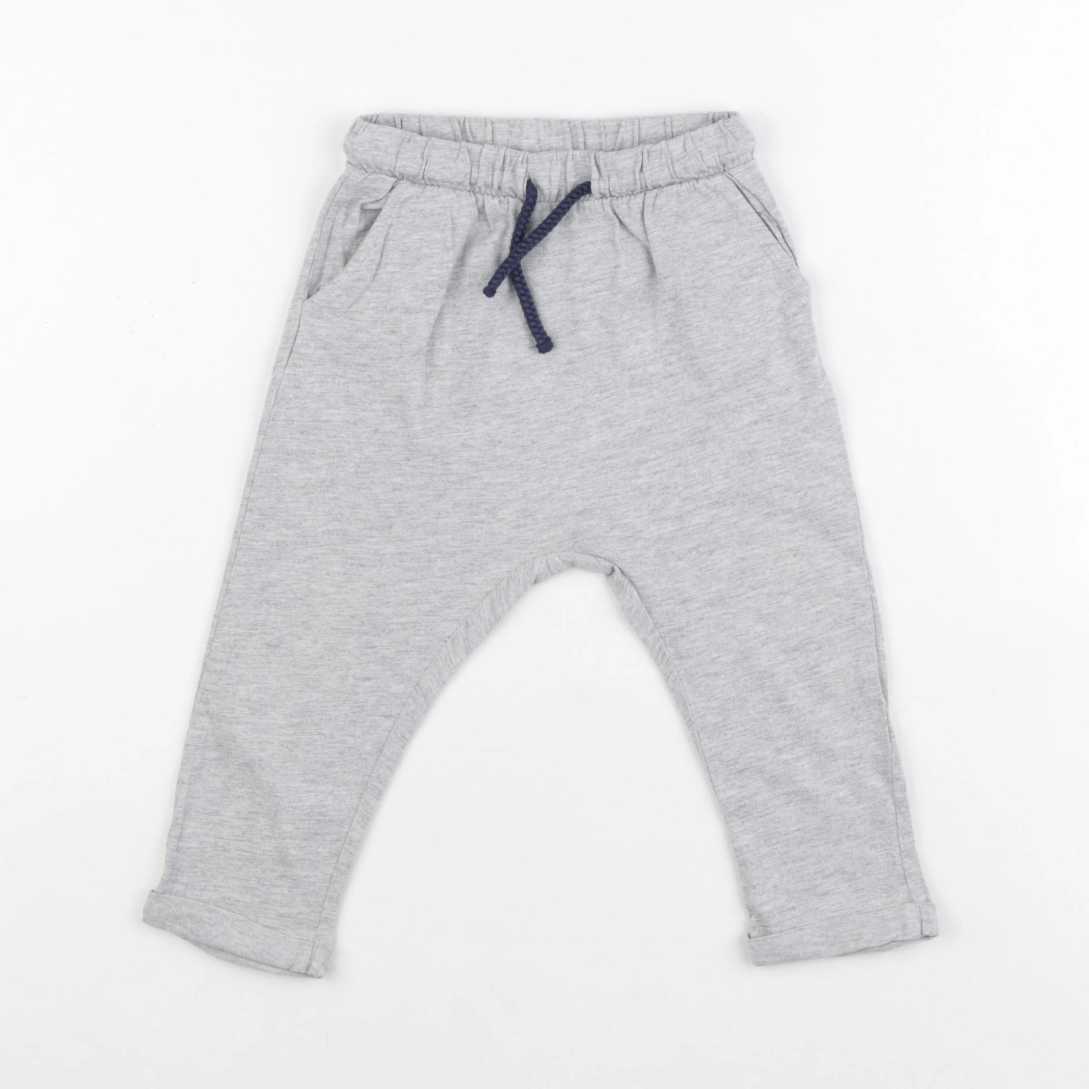 H&M - pantalon gris - 12/18 mois