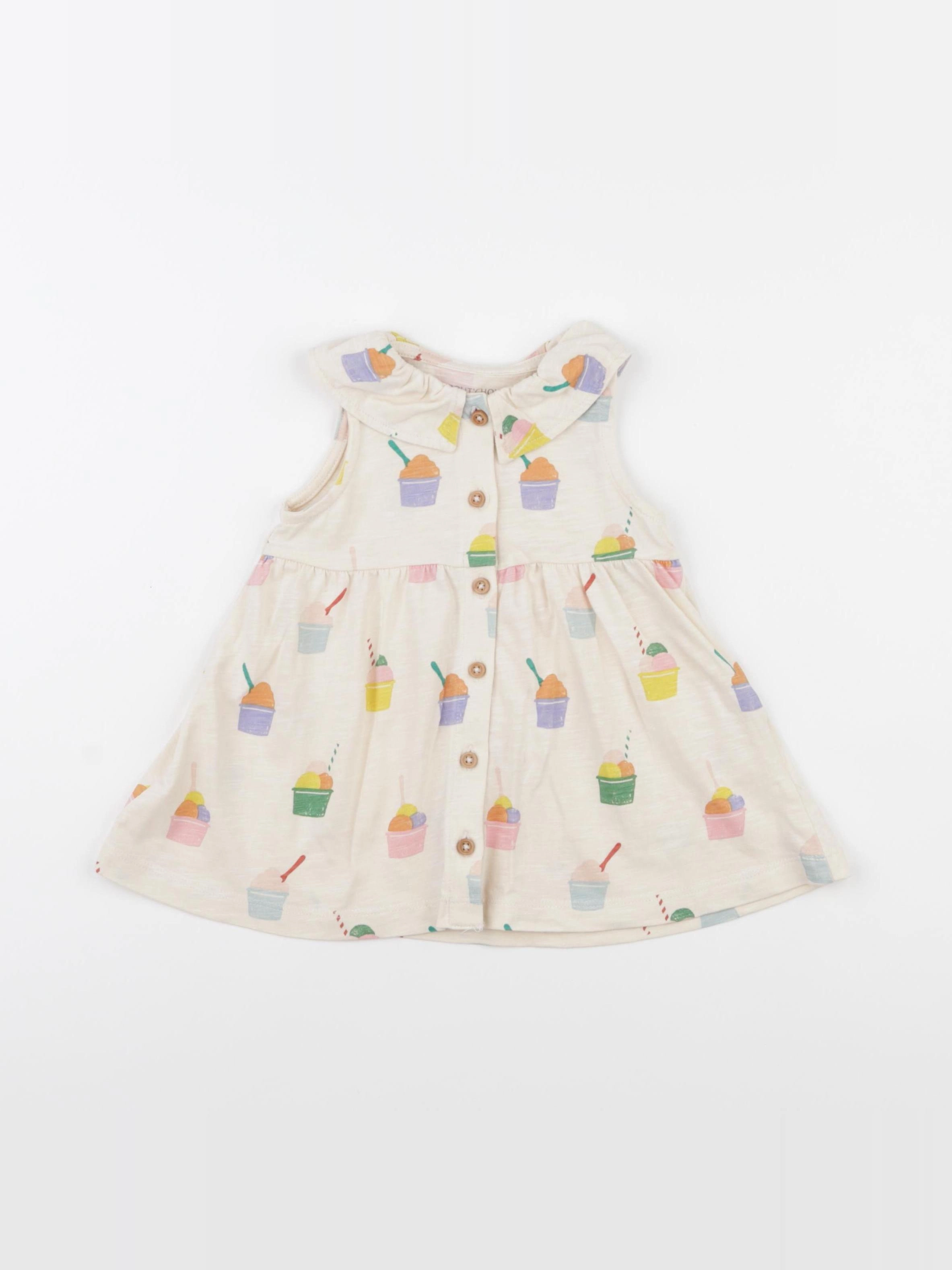 Boutchou - robe multicolore - 6 mois